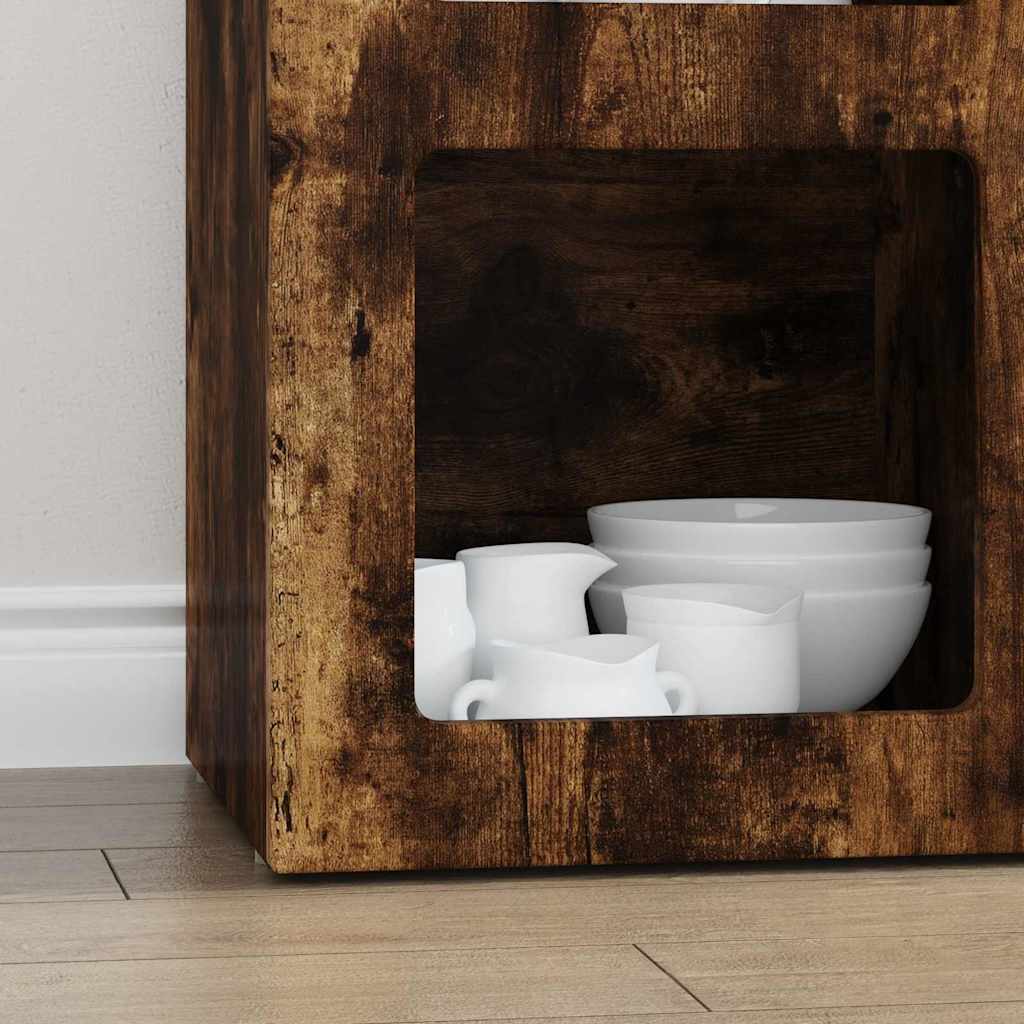 Bufet Stejar fumuriu 59 x 35 x 80.5 cm Lemn compozit — imaginea 6