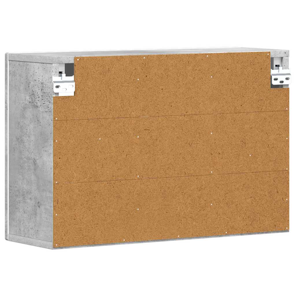 Dulap suspendat Gri din beton 60 x 20 x 40 cm Lemn compozit — imaginea 7