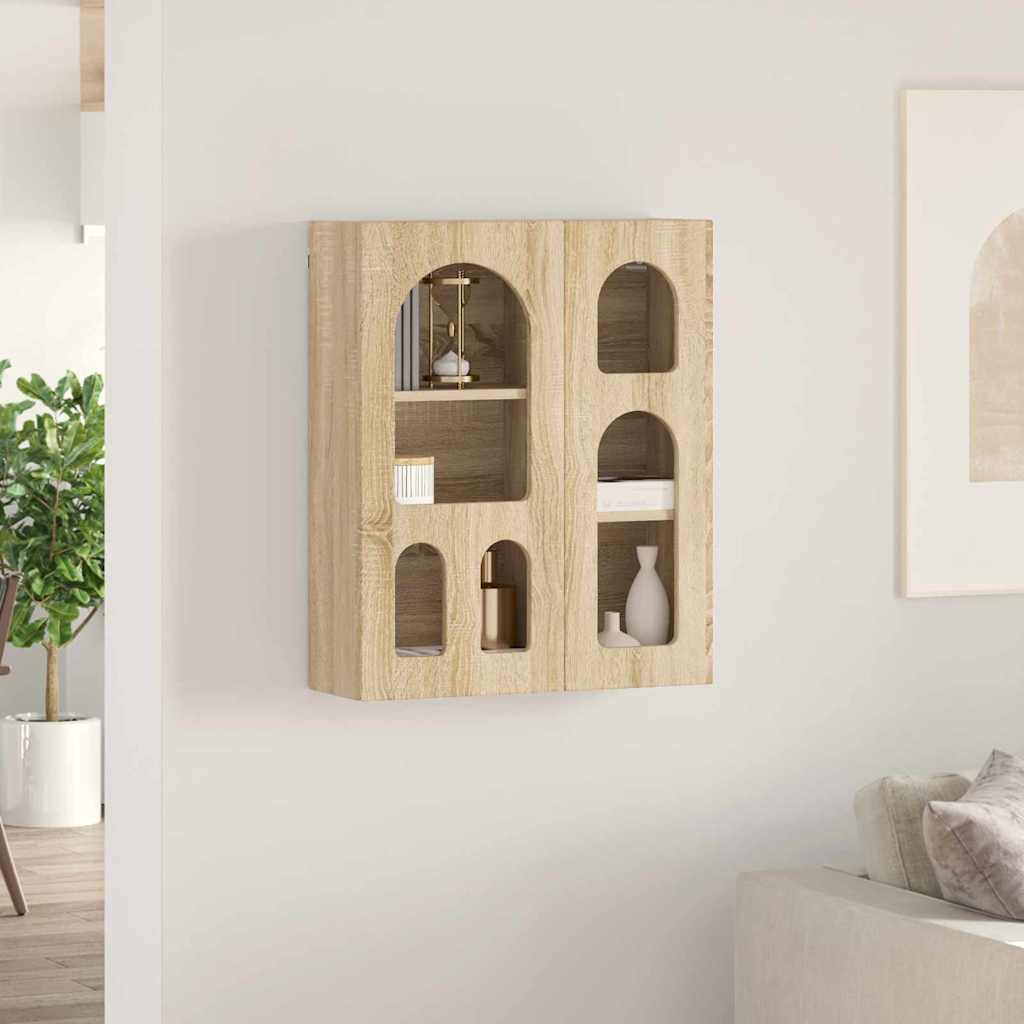 Dulap suspendat Stejar Sonoma 59 x 20 x 71.5 cm Lemn compozit — imaginea 5
