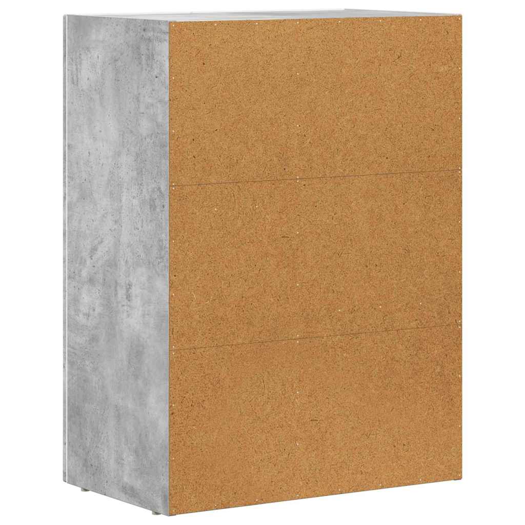 Bufet Gri din beton 59 x 35 x 80.5 cm Lemn compozit — imaginea 9