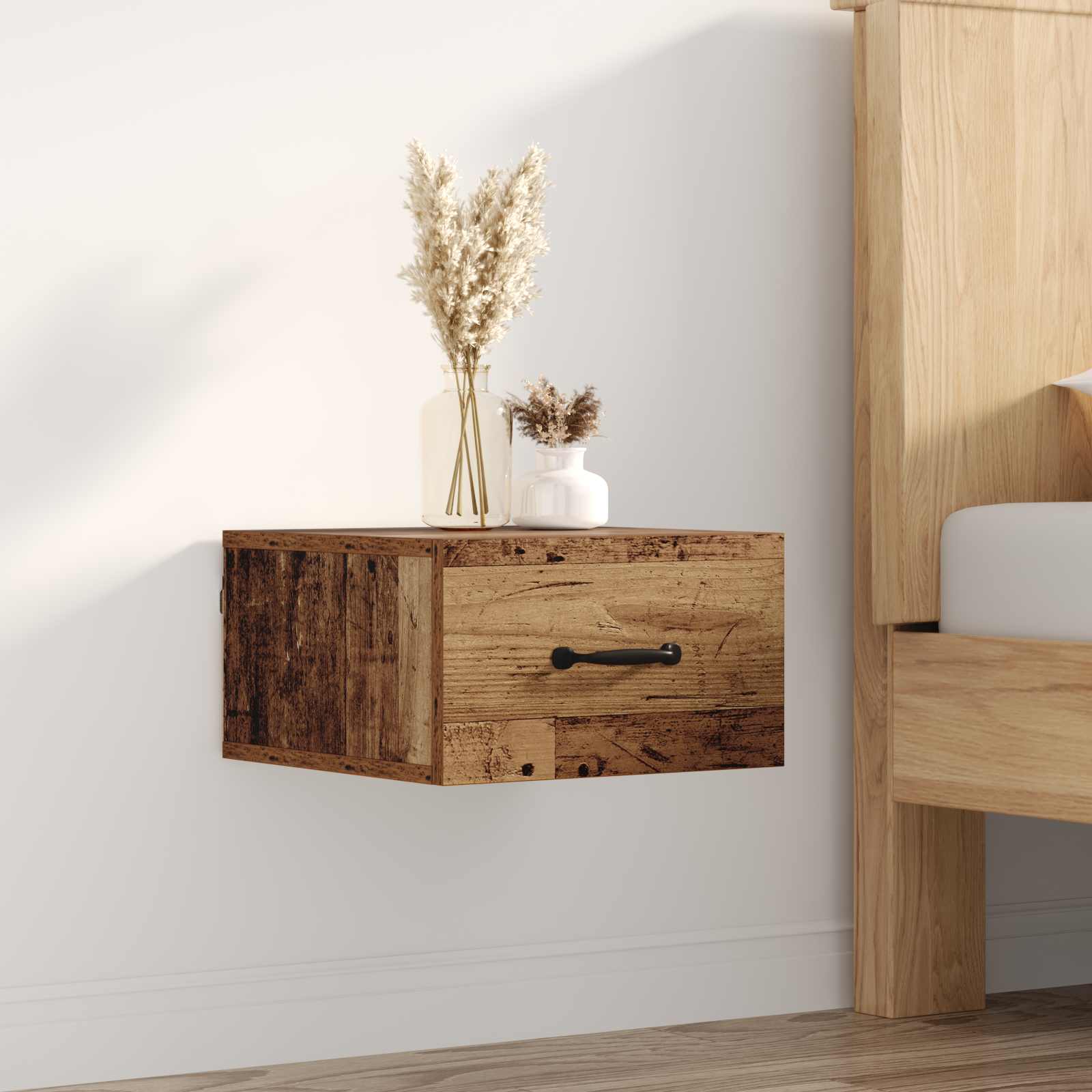 Noptiera Lemn Vechi 35 x 35 x 20 cm Lemn compozit — imaginea 2