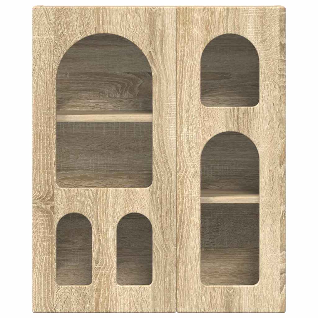 Dulap suspendat Stejar Sonoma 59 x 20 x 71.5 cm Lemn compozit — imaginea 6