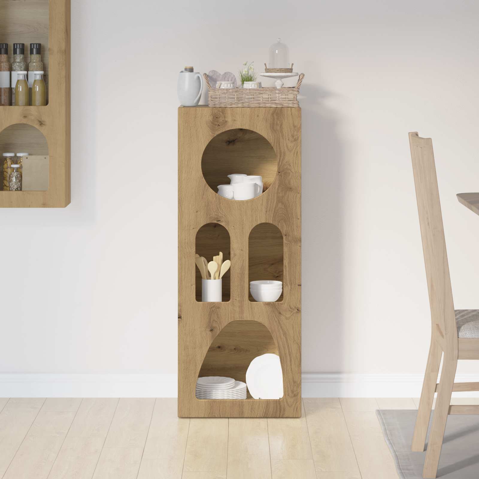 Bufet Stejar Artizanal 40 x 35 x 100.5 cm Lemn compozit — imaginea 4