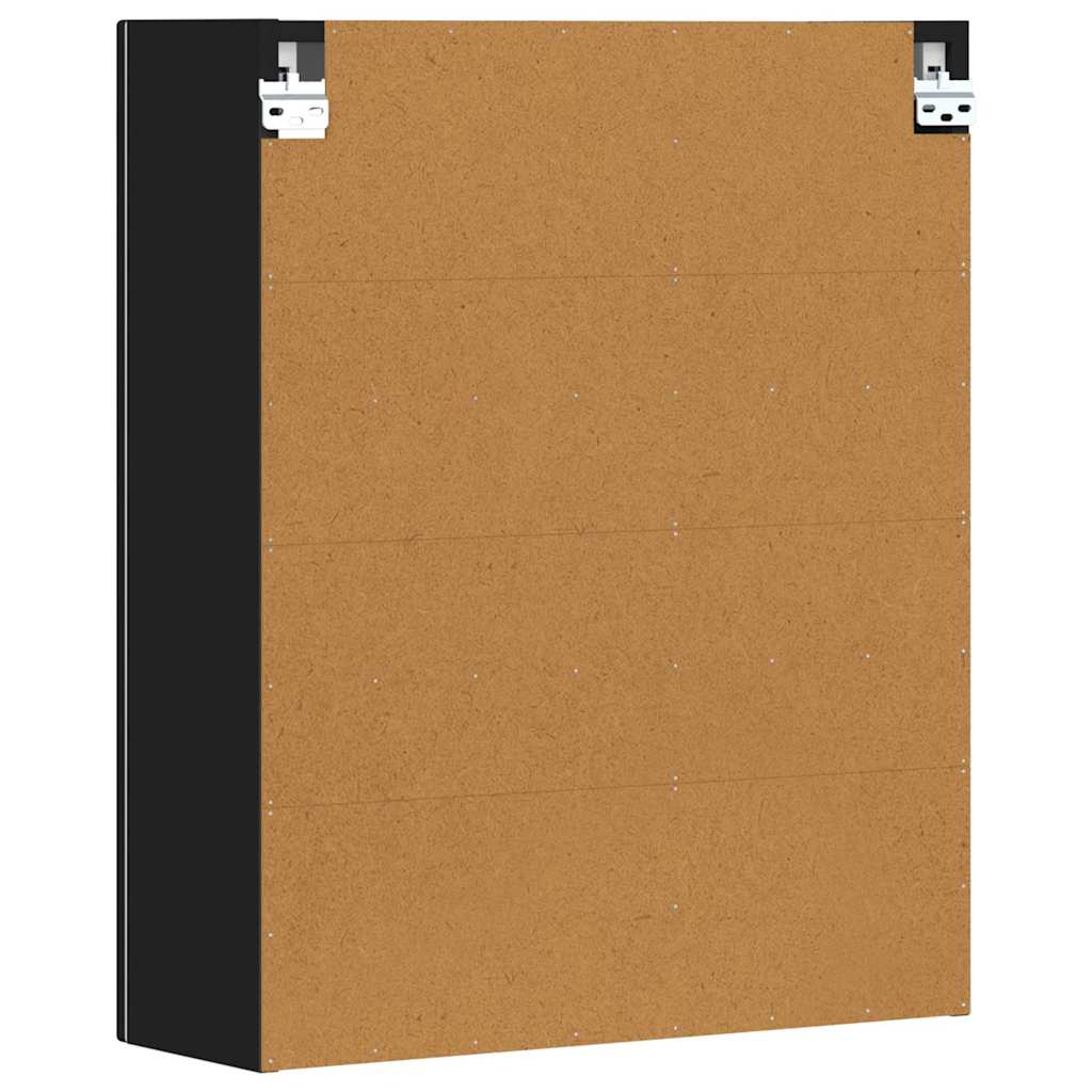 Dulap suspendat cu raft Negru 59 x 20 x 71.5 cm Lemn compozit — imaginea 8