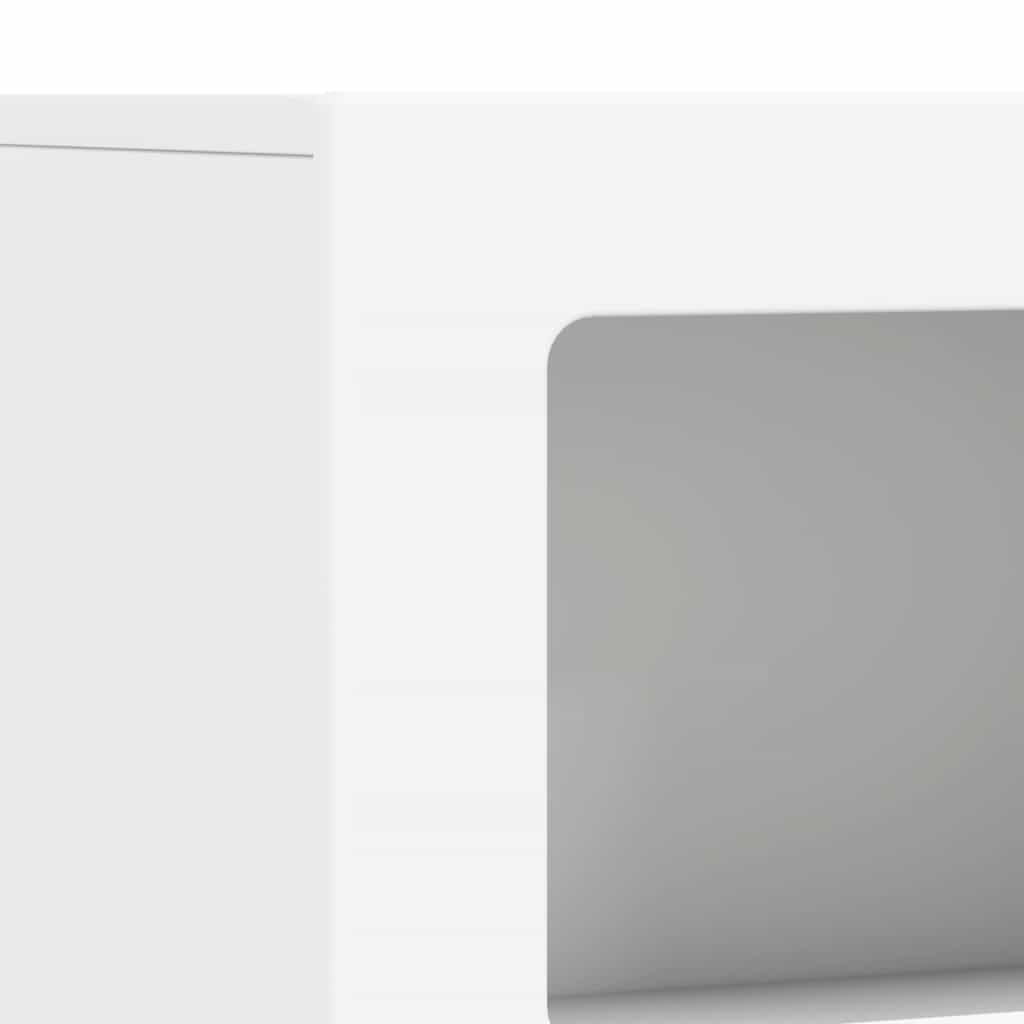 Bufet Alb 80.5 x 35 x 59 cm Lemn compozit — imaginea 8