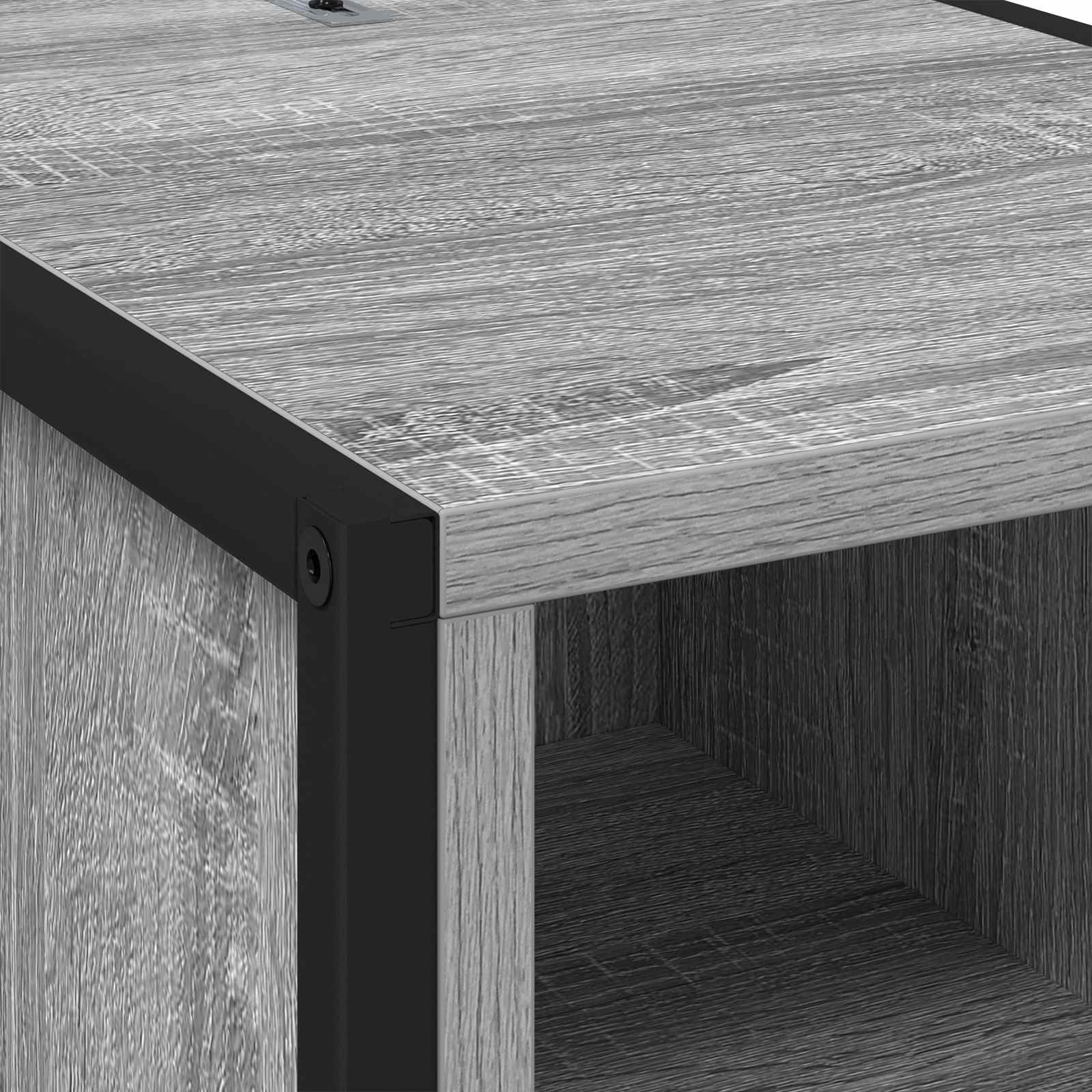 Noptiera cu sertar Gri Sonoma 39,5 x 30 x 50 cm Lemn compozit — imaginea 9