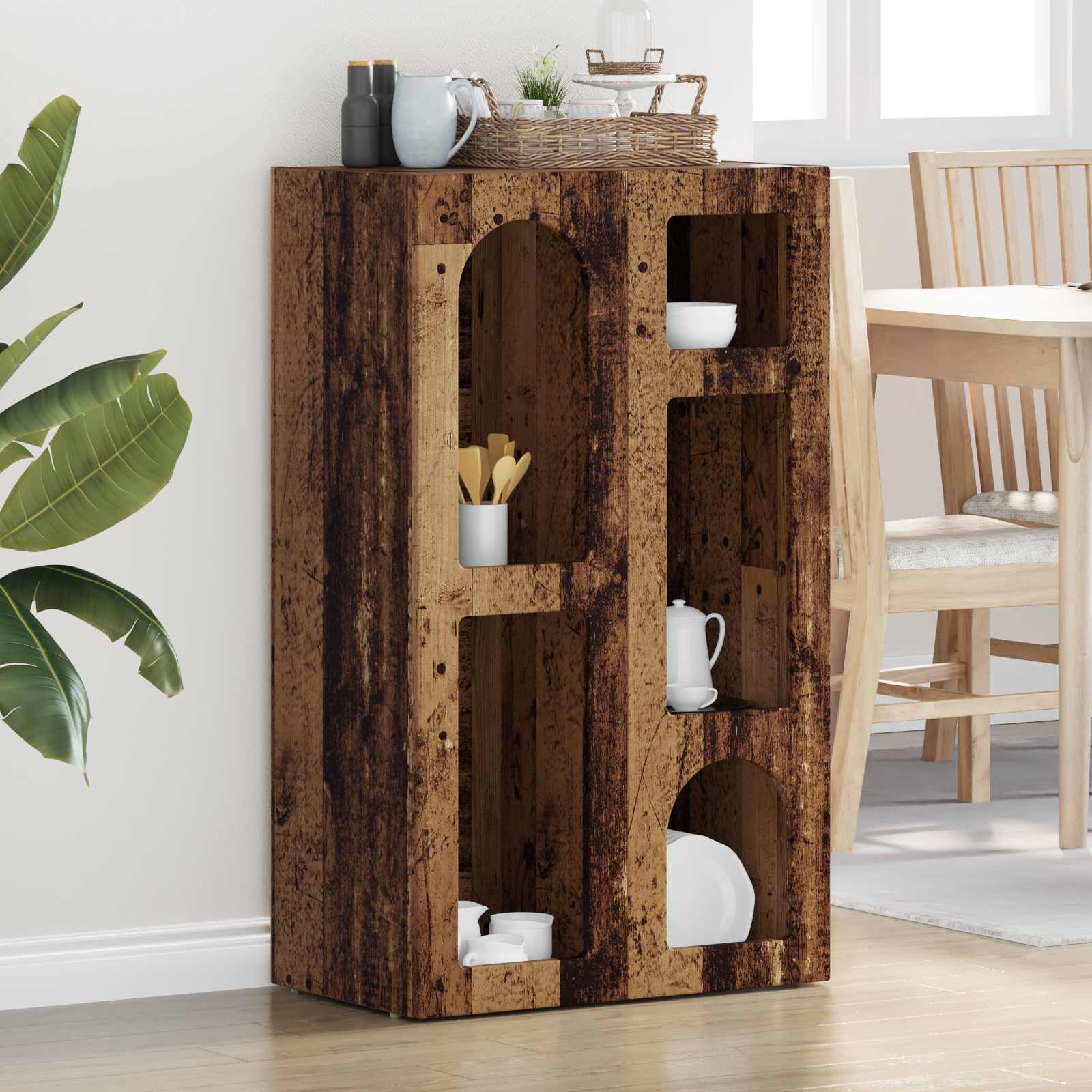 Bufet Lemn vechi 59 x 35 x 100,5 cm Lemn compozit — imaginea 2