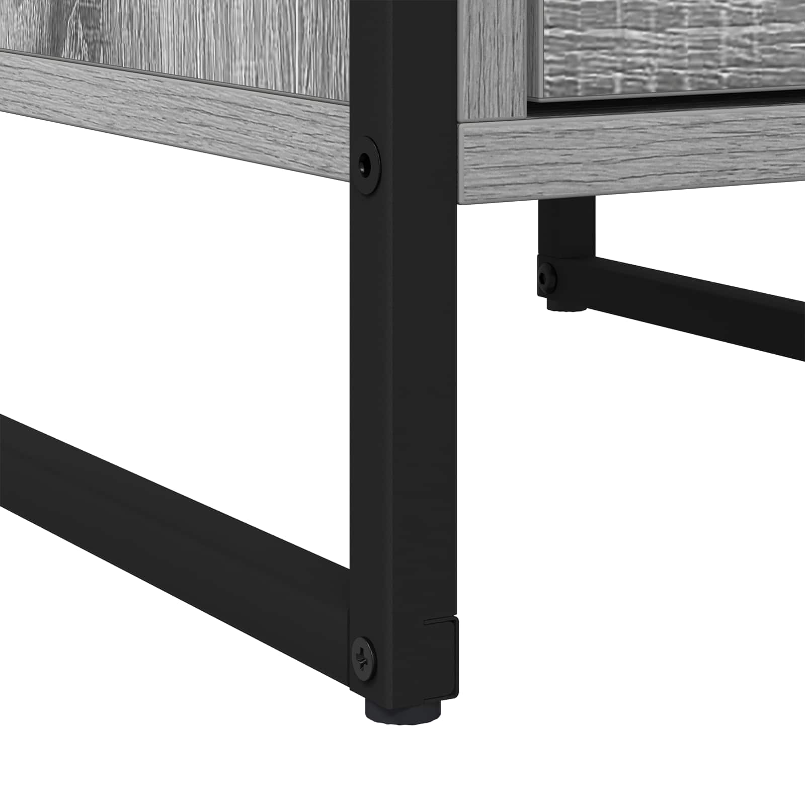 Noptiera cu sertar Gri Sonoma 39,5 x 30 x 50 cm Lemn compozit — imaginea 10