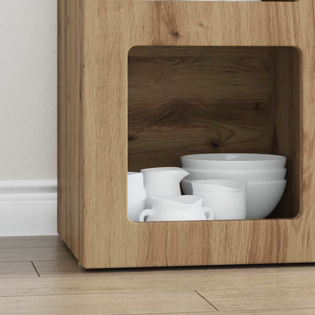 Bufet Stejar Artizanal 59 x 35 x 80.5 cm Lemn compozit — imaginea 6