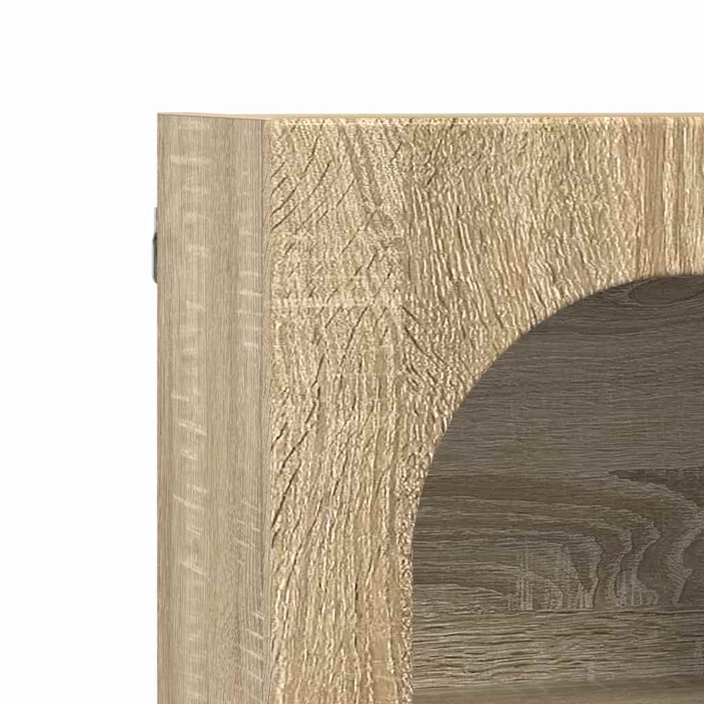 Dulap suspendat Stejar Sonoma 59 x 20 x 71.5 cm Lemn compozit — imaginea 9