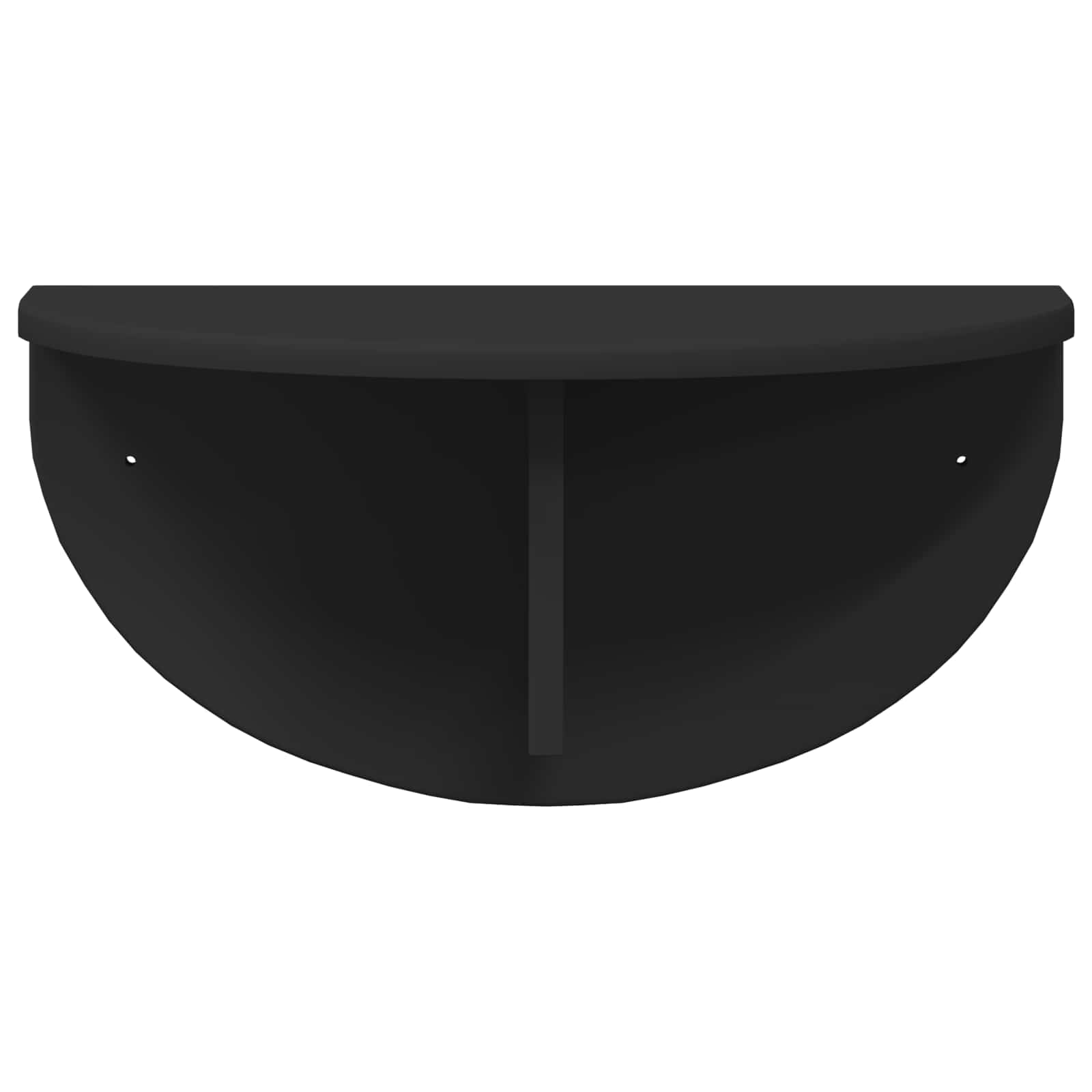 Raft de perete 2 pcs Negru 38 x 19 x 19 cm Lemn compozit — imaginea 6