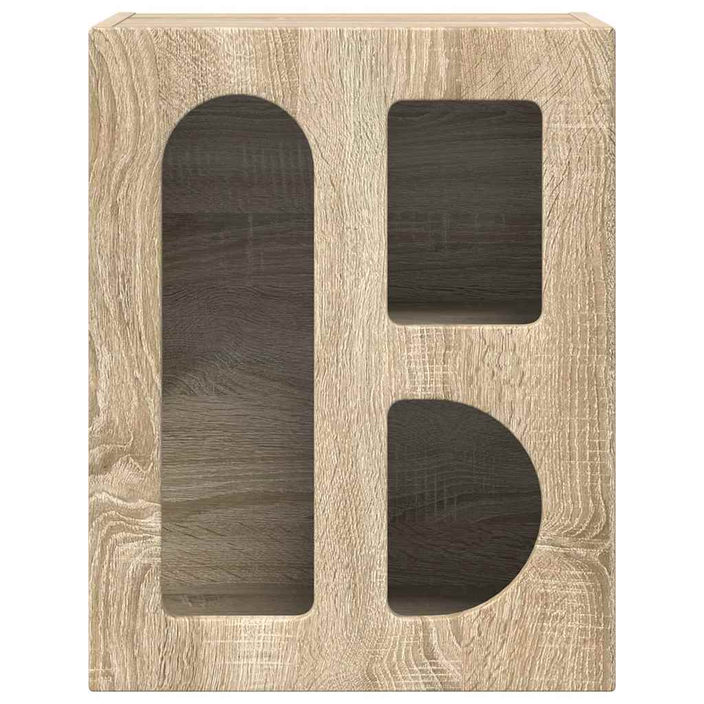 Noptiera 2 pcs Stejar Sonoma 40 x 35 x 50 cm Lemn compozit — imaginea 7