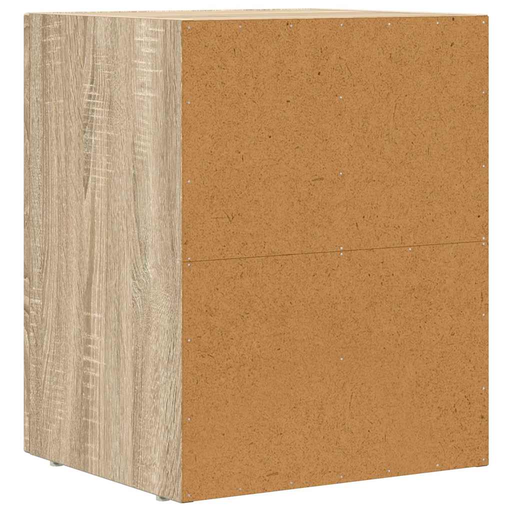 Noptiera 2 pcs Stejar Sonoma 40 x 35 x 50 cm Lemn compozit — imaginea 9