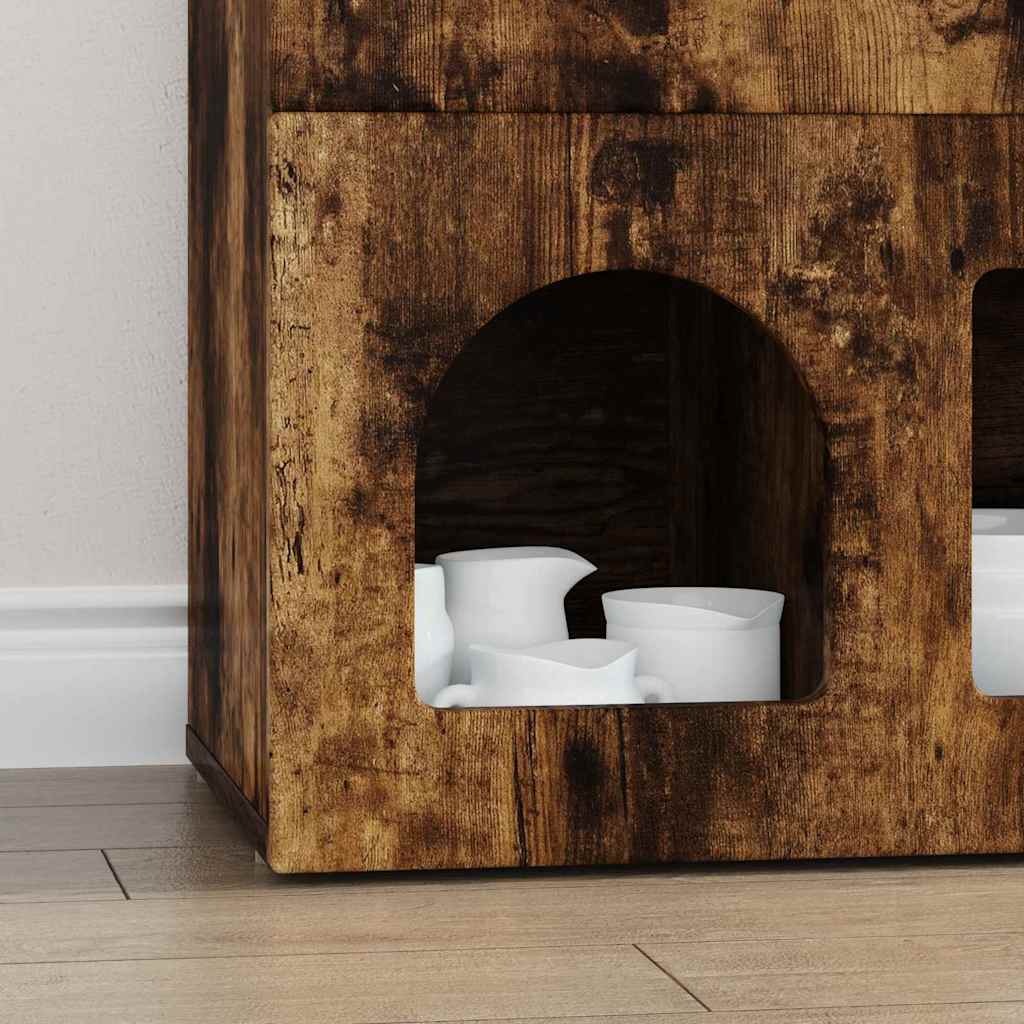 Bufet Stejar fumuriu 80.5 x 35 x 59 cm Lemn compozit — imaginea 6