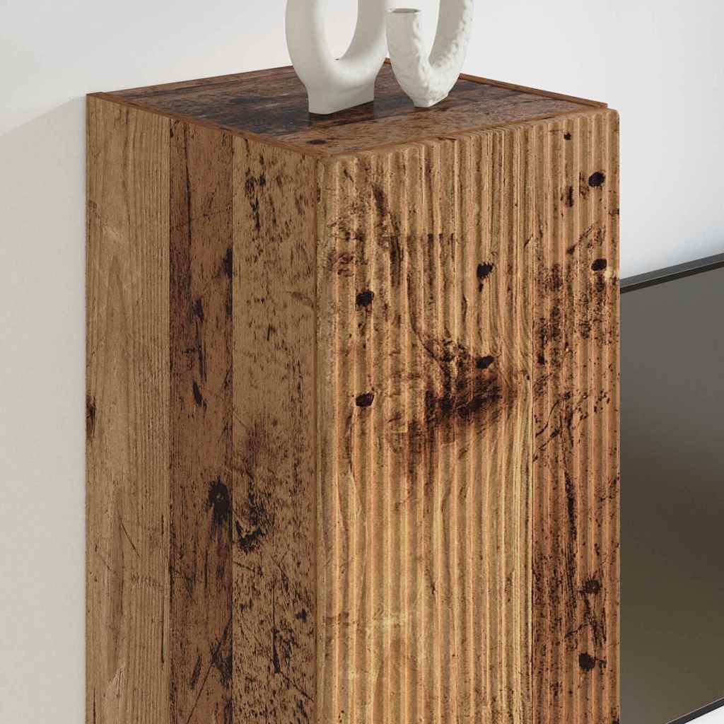 Dulap TV de perete Lemn Vechi 30 x 31 x 60 cm Lemn compozit — imaginea 5