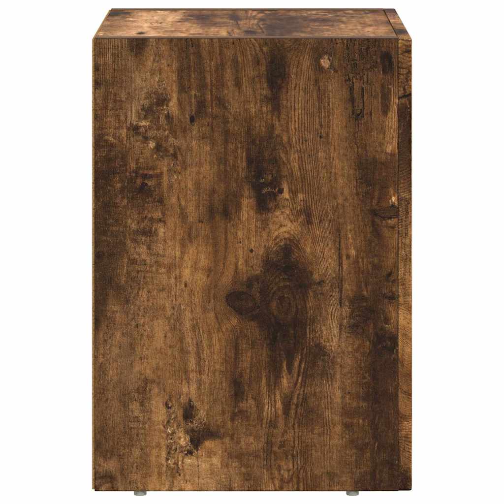 Noptiera 2 pcs Stejar fumuriu 29.5 x 35 x 50 cm Lemn compozit — imaginea 8