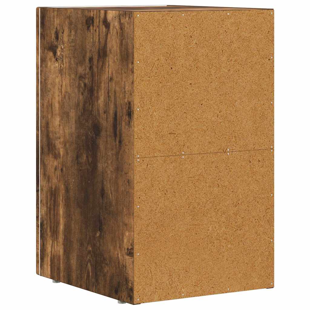 Noptiera 2 pcs Stejar fumuriu 29.5 x 35 x 50 cm Lemn compozit — imaginea 9