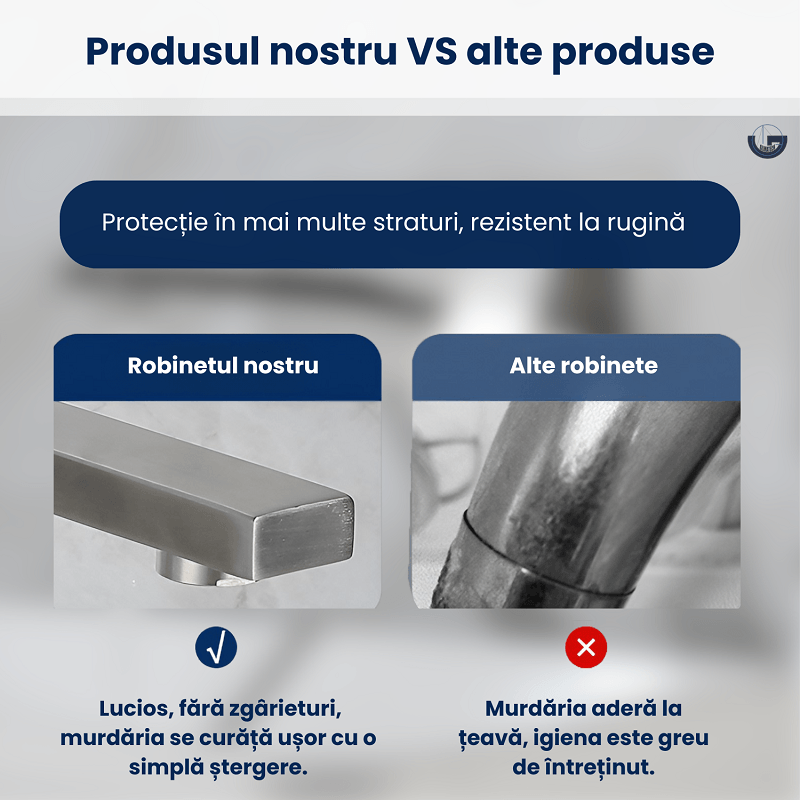 Baterie baie incastrata, GLIMATECH, monocomanda, montaj pe perete, otel inoxidabil, finisaj periat, gri inox — imaginea 6