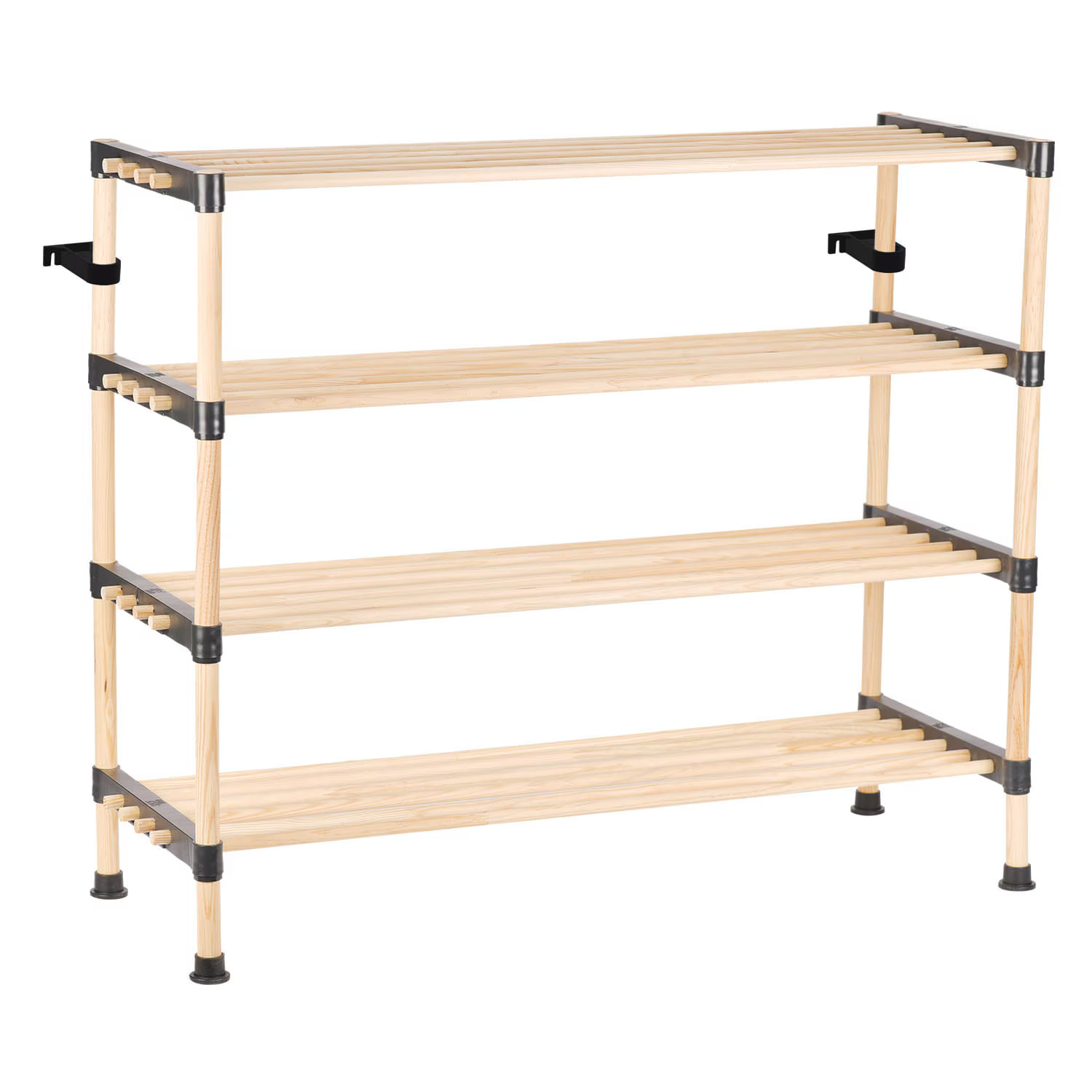 Raft modular din lemn cu 4 polite SEOWOOD, SCS-7504, 63 cm