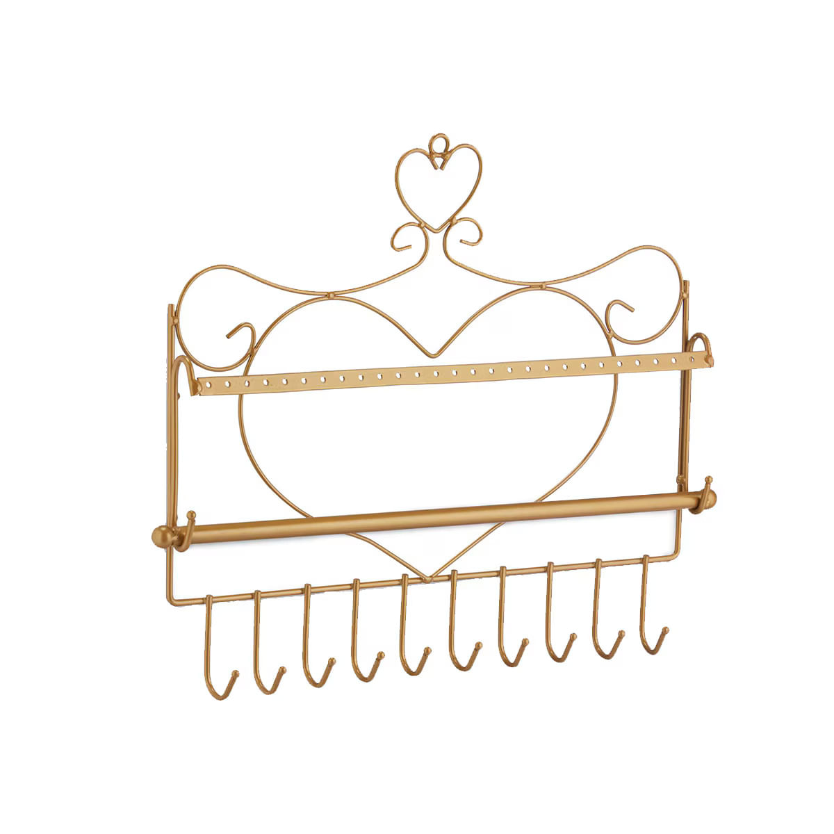 Organizator bijuterii, Metal, Auriu, 30 x 36.5 x 3.5 cm — imaginea 3