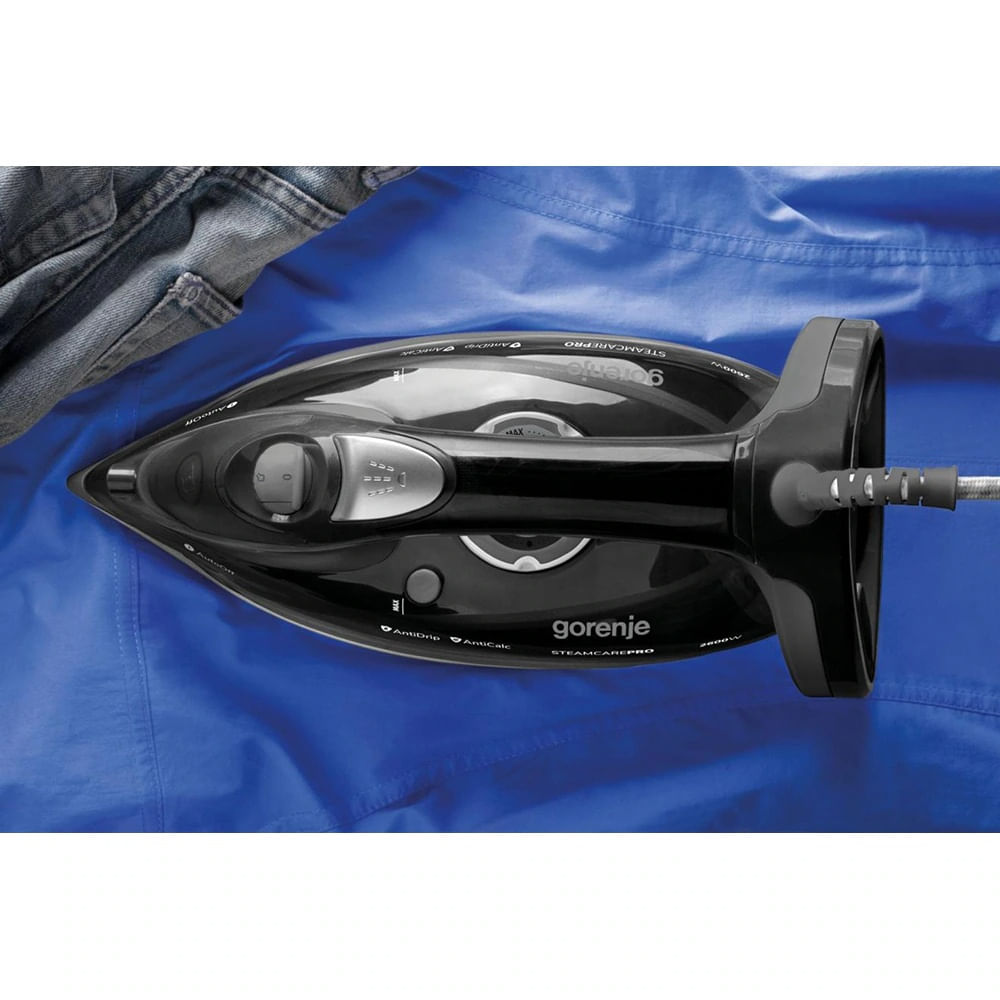 Fier de Calcat GORENJE SIH2600BKG, 2600W, 95g/min, 350ml, Talpa Ceramica, Negru