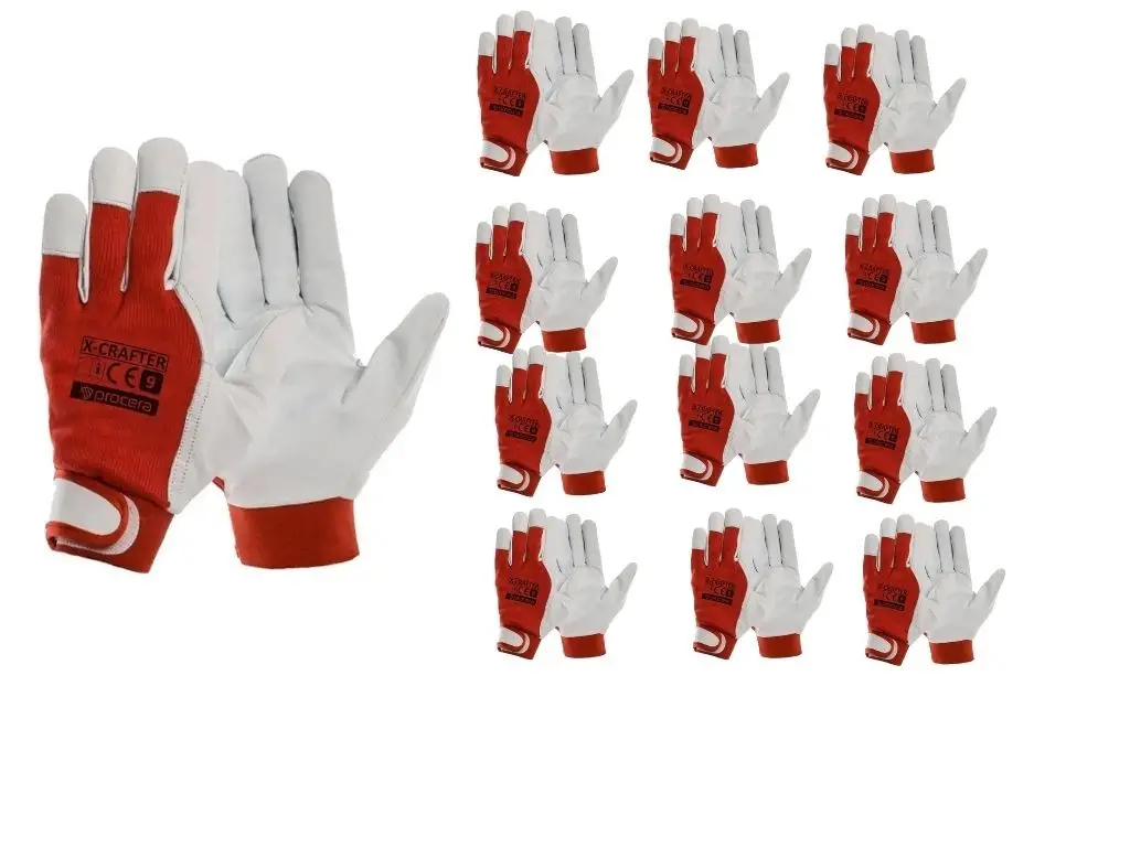 Set 12 manusi de protectie combinate, Procera, X-CRAFTER, marimea