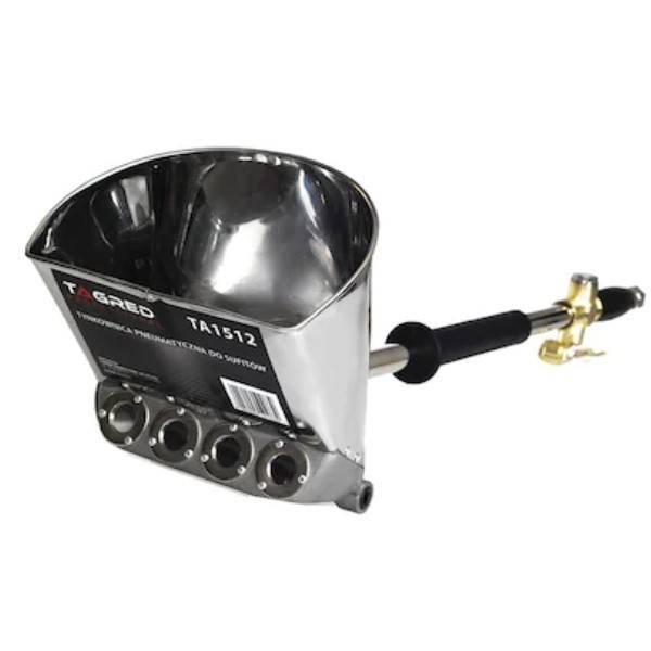 Masina de tencuit pneumatica din inox Tagred, pentru tavan, 4 duze metalice, rezervor 4 L-TA1512