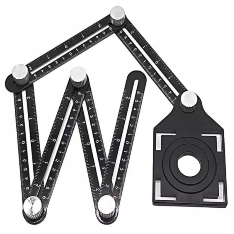 Instrument masurat unghiuri, Kraft&Dele, KD10385, sablon placi ceramice, aluminiu