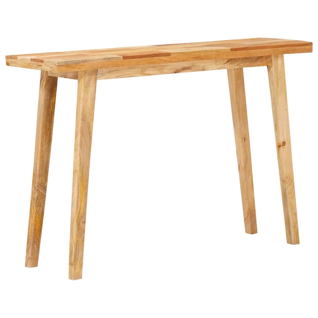 Masa de dining natural 100 x 35 x 75 cm Lemn de mango solid — imaginea 3