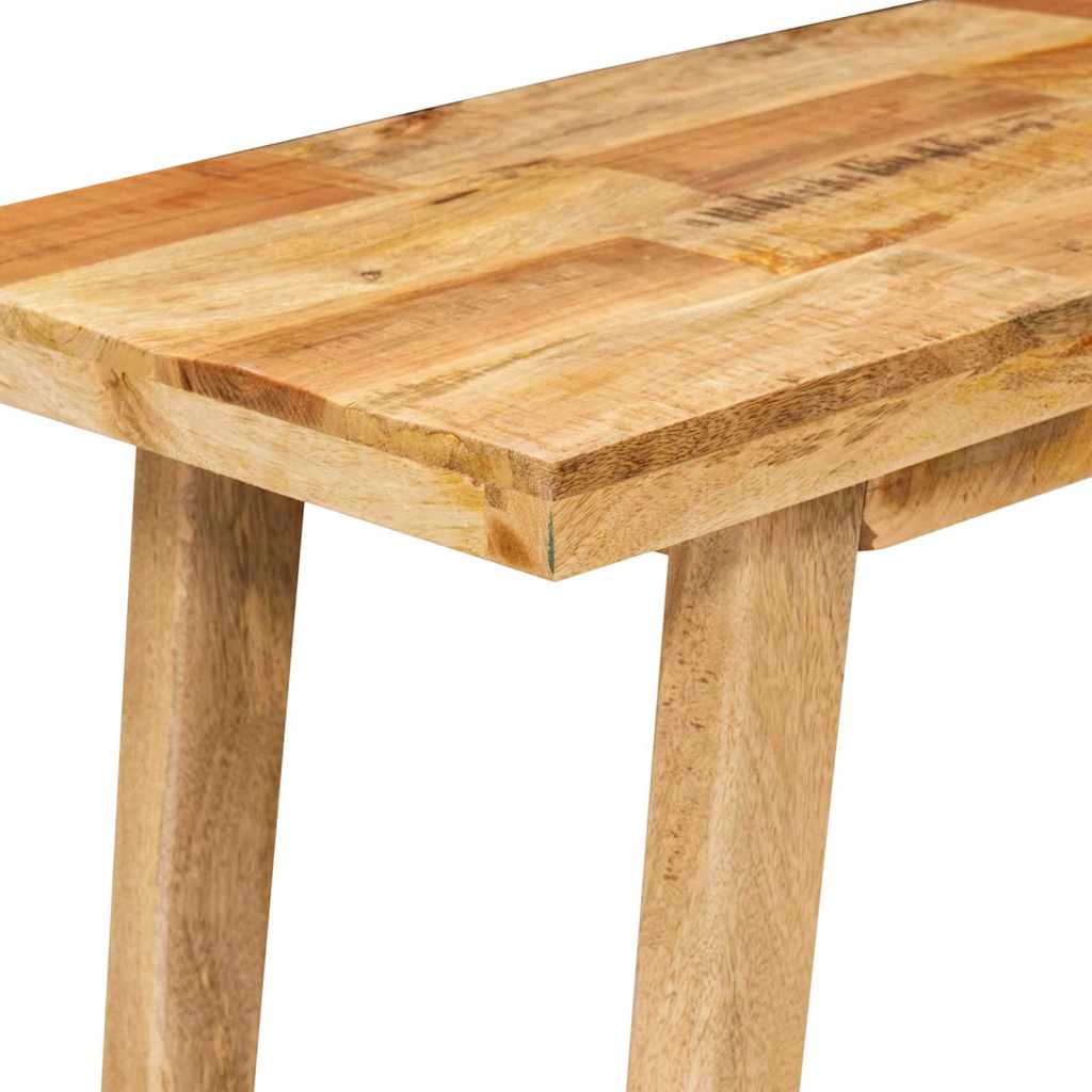 Masa de dining natural 100 x 35 x 75 cm Lemn de mango solid — imaginea 7