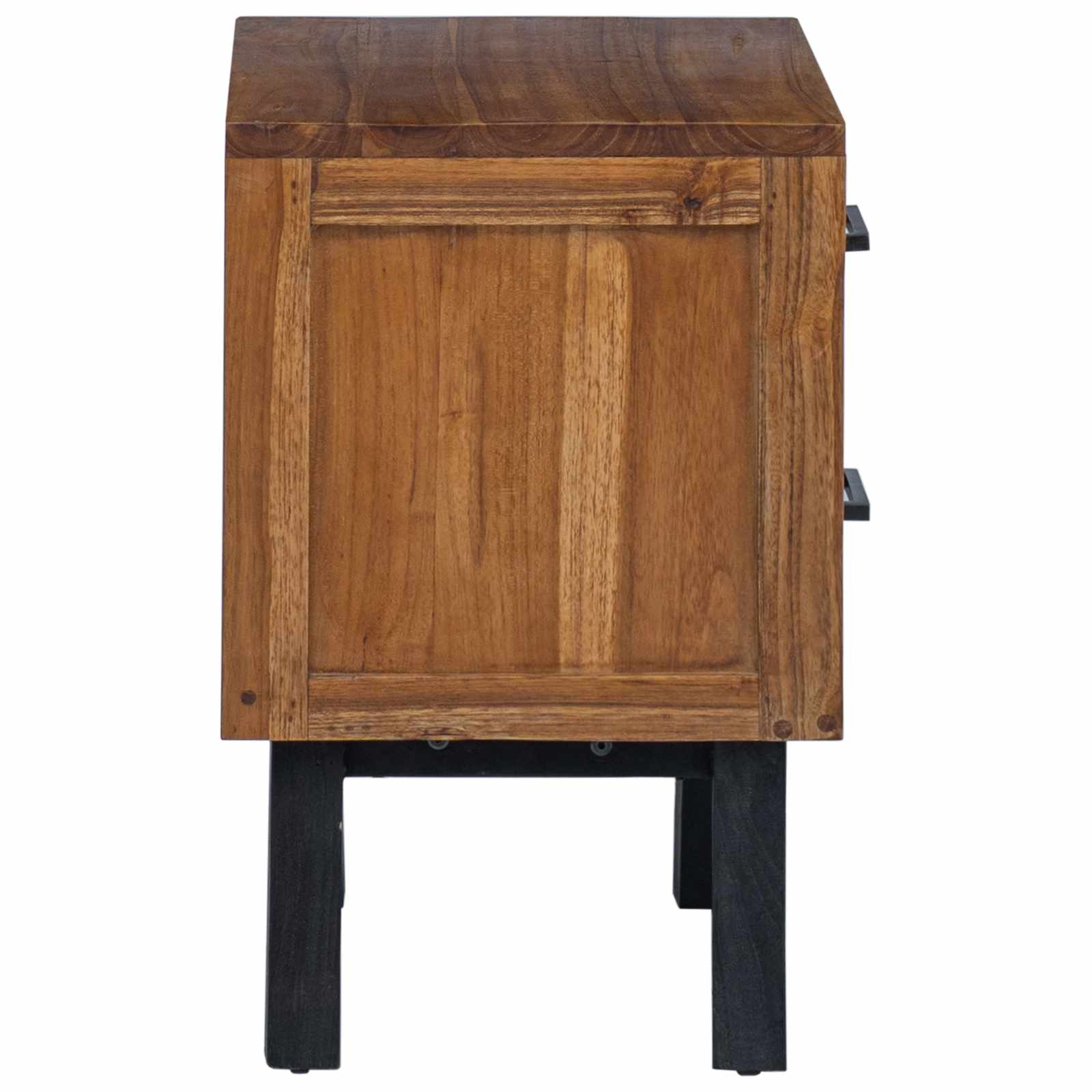 Noptiera cu sertar Maro 40 x 35 x 55 cm Lemn solid de tec — imaginea 7
