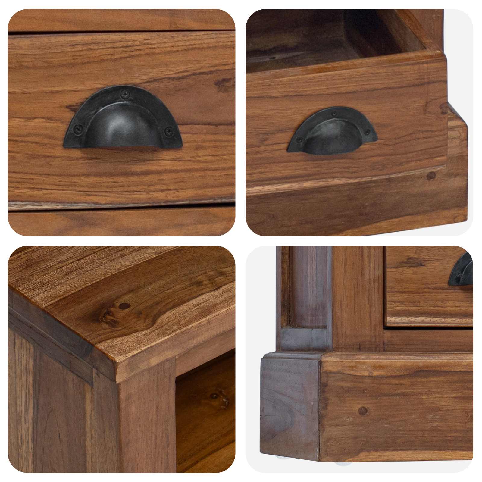 Dulap de depozitare Maro 60 x 30 x 60 cm Lemn solid de tec — imaginea 9
