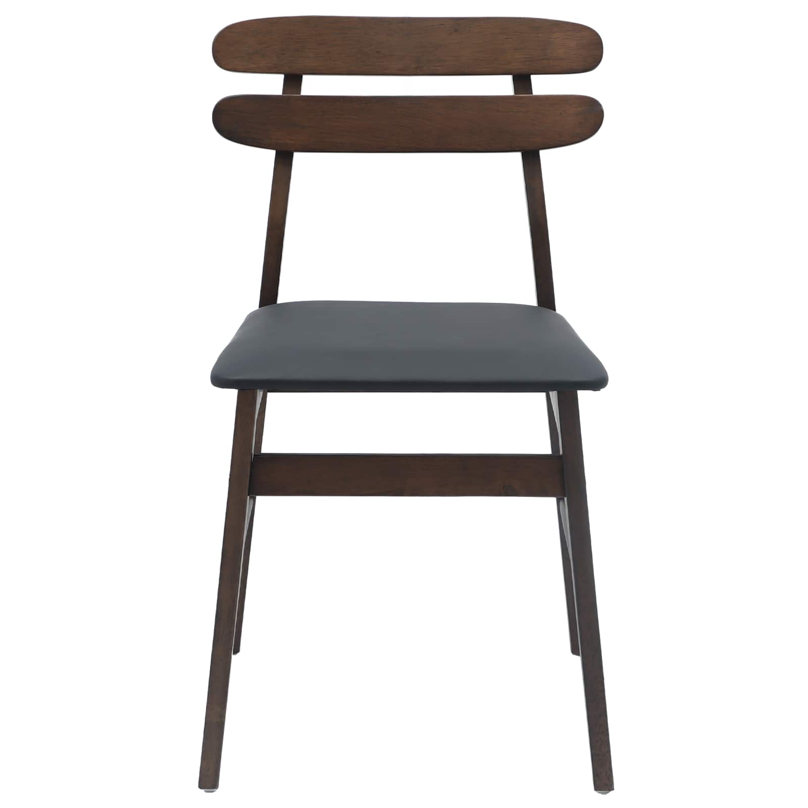 Scaun de sufragerie 2 pcs Maro deschis si negru — imaginea 5