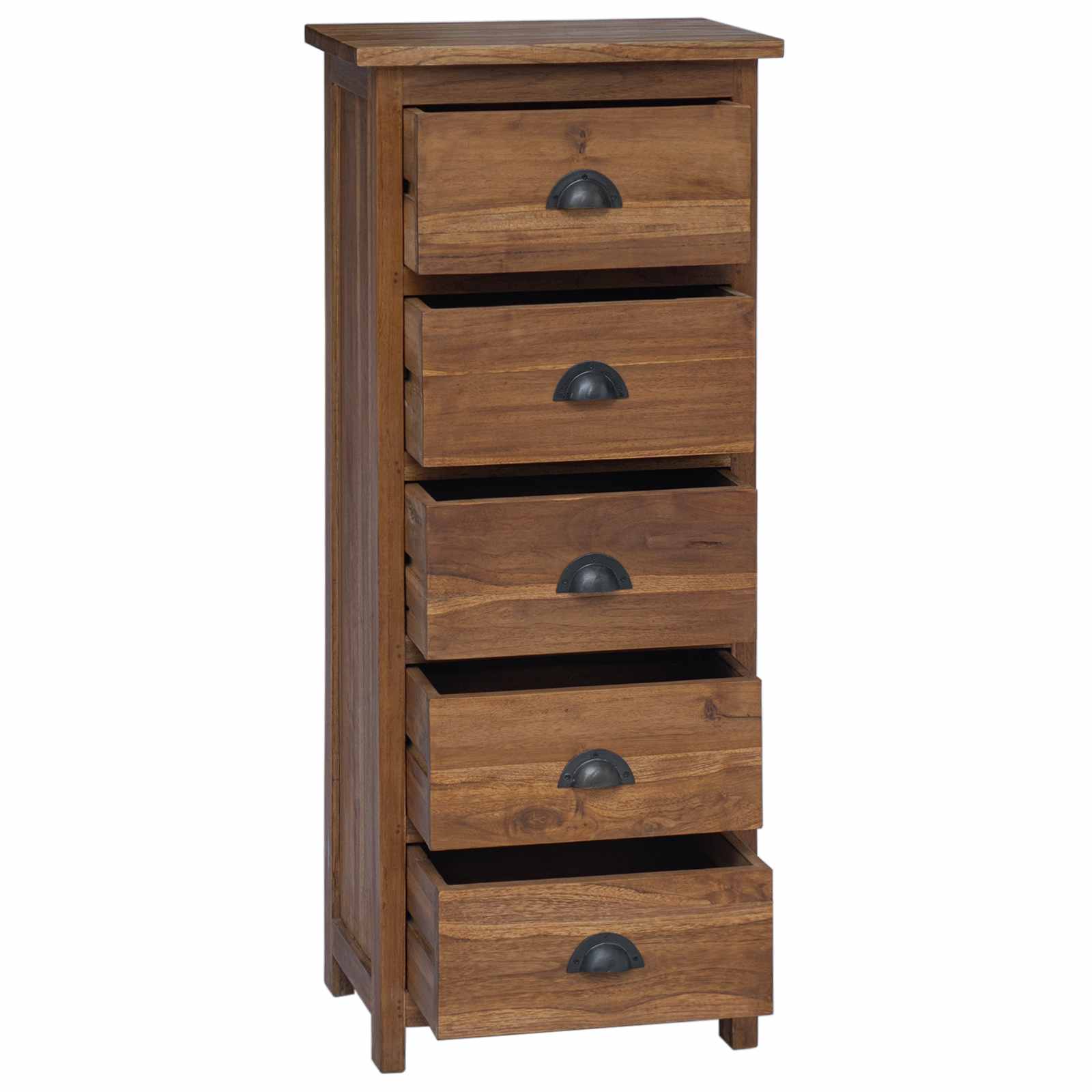 Comoda cu sertare Maro 45 x 35 x 110 cm Lemn solid de tec — imaginea 5