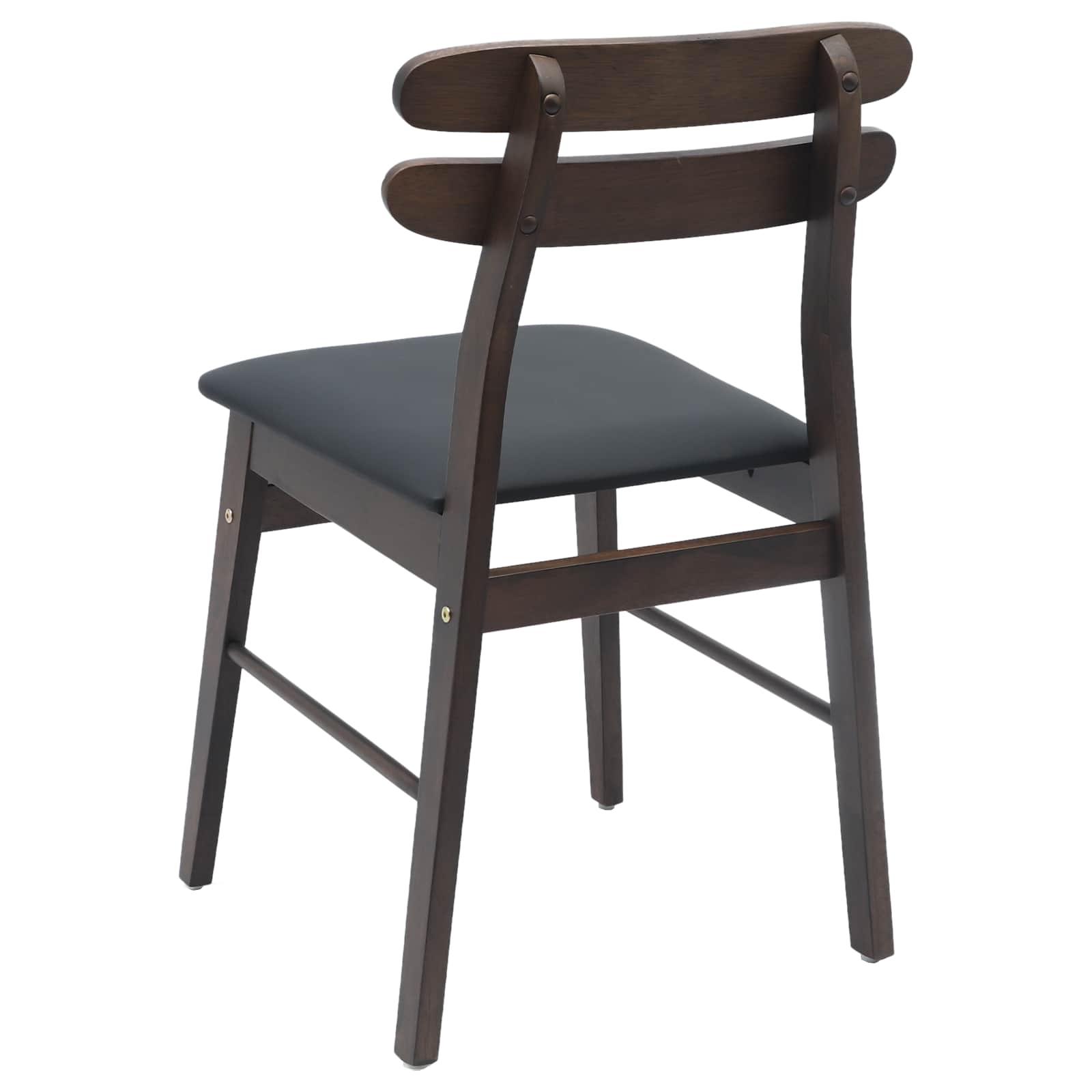 Scaun de sufragerie 2 pcs Maro deschis si negru — imaginea 7