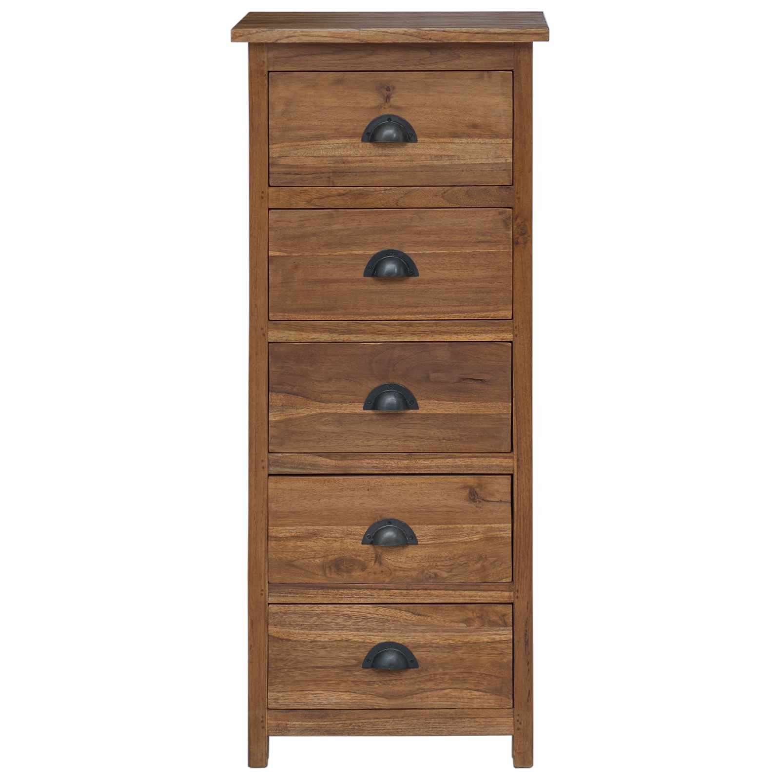 Comoda cu sertare Maro 45 x 35 x 110 cm Lemn solid de tec — imaginea 6