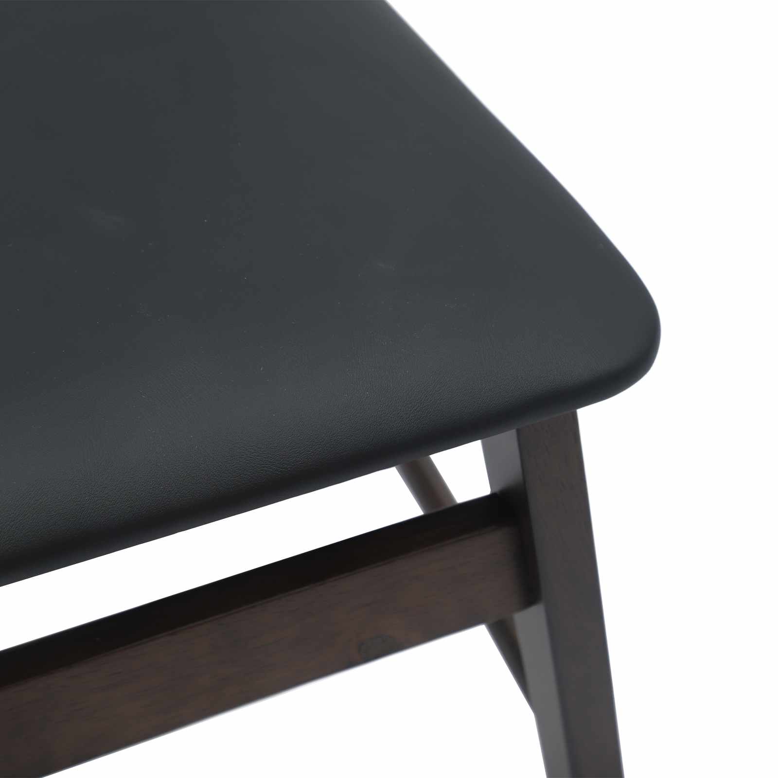 Scaun de sufragerie 2 pcs Maro deschis si negru — imaginea 8