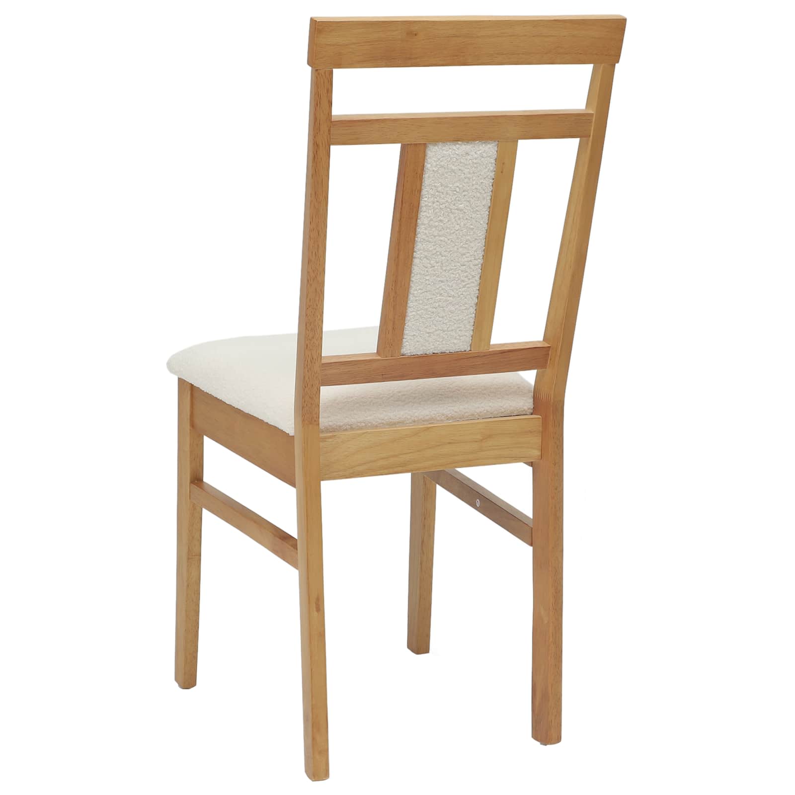 Scaun de sufragerie 2 pcs Natural si deschis — imaginea 7