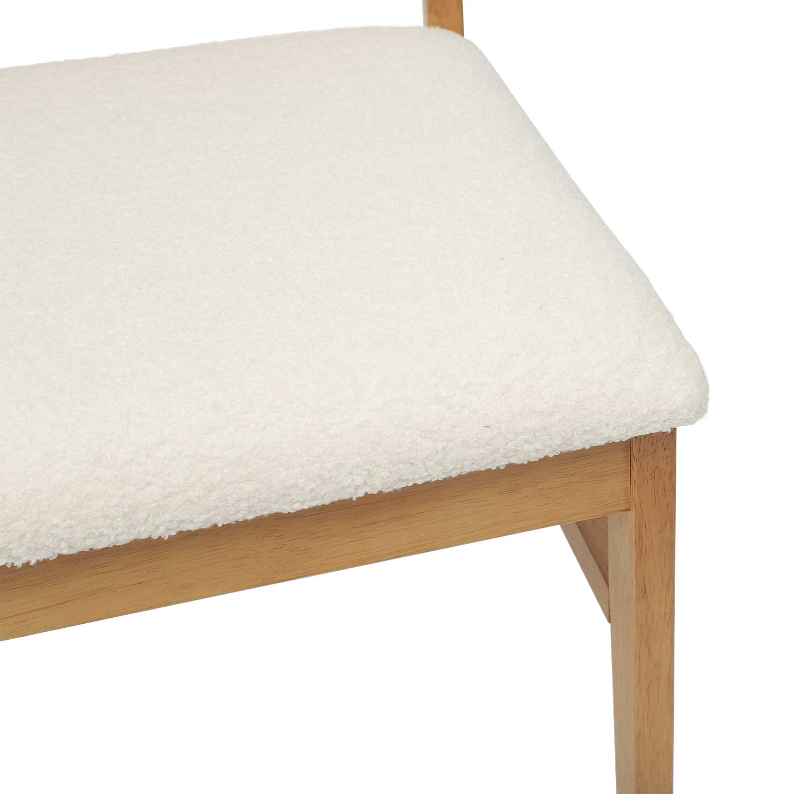 Scaun de sufragerie 2 pcs Natural si deschis — imaginea 8
