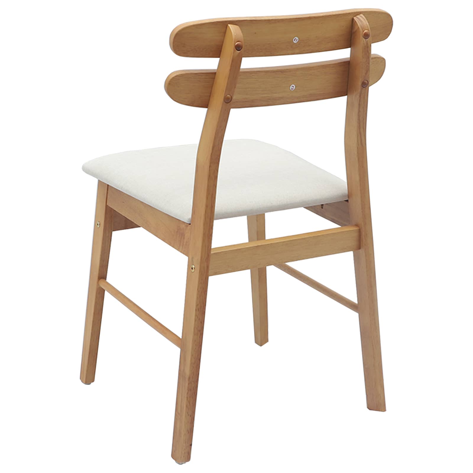 Scaun de sufragerie 2 pcs Natural si deschis — imaginea 7