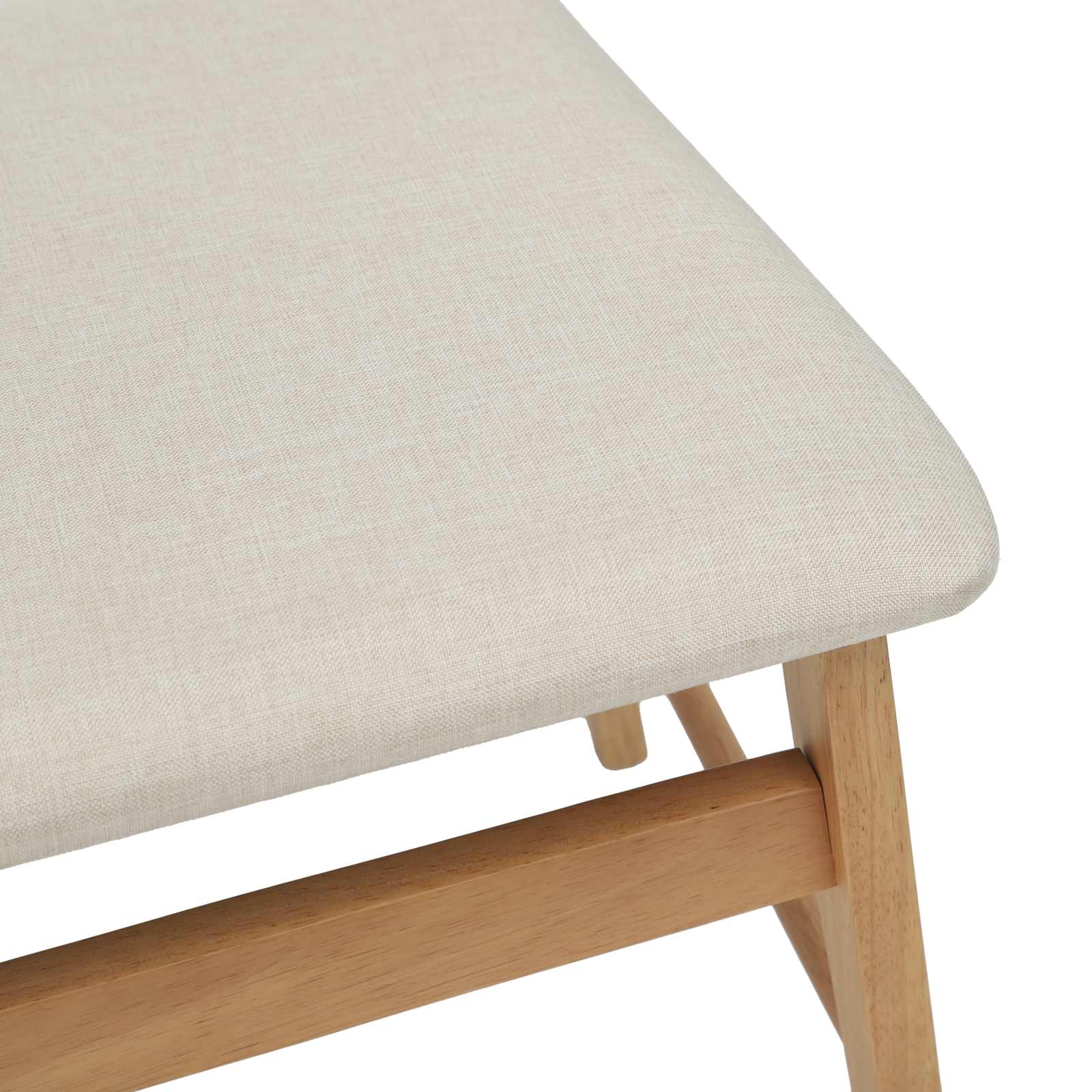 Scaun de sufragerie 2 pcs Natural si deschis — imaginea 8