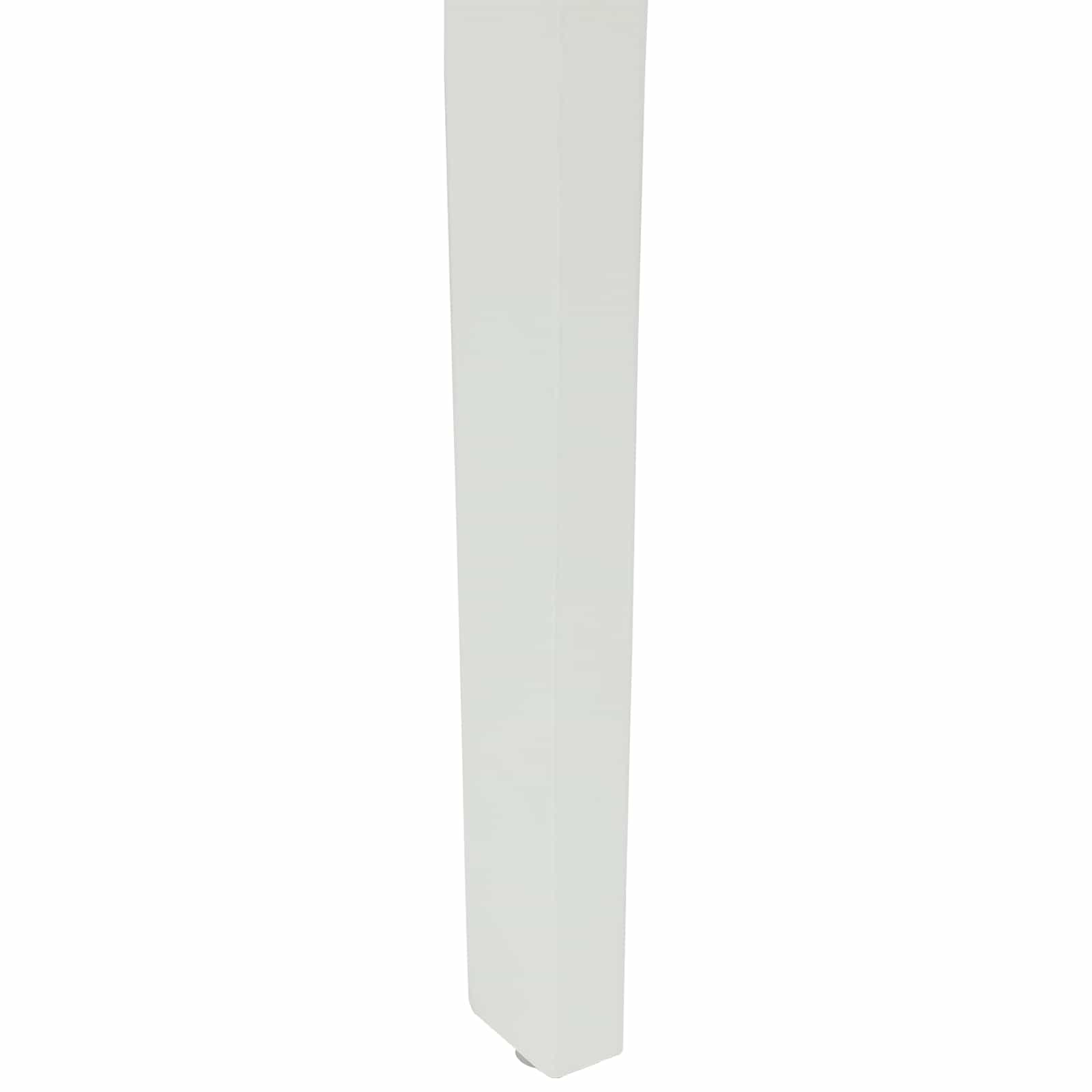 Scaun de sufragerie 2 pcs Alb si maro Lemn Solid de Cauciuc — imaginea 10