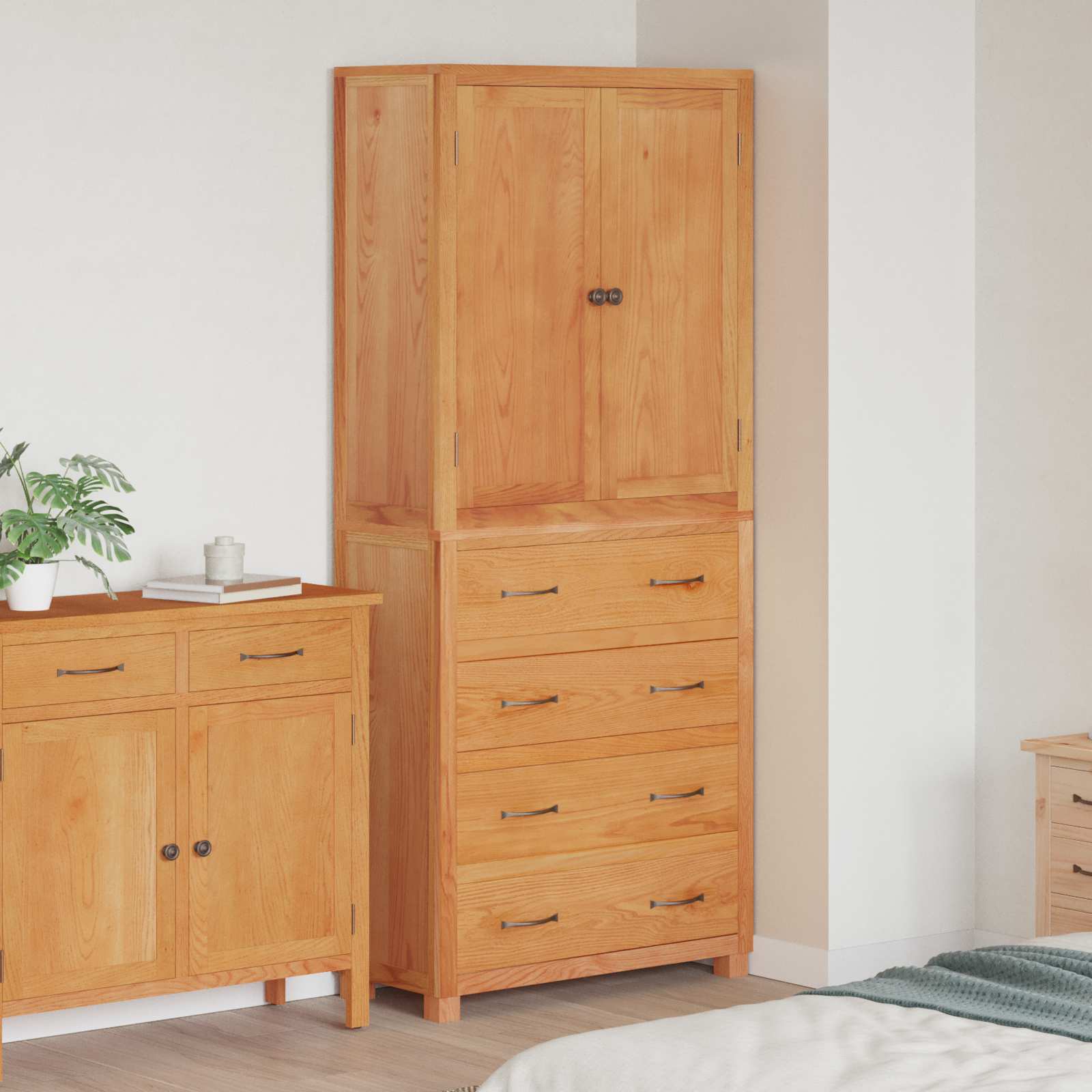 Set de Mobilier pentru Depozitare cu sertar Maro Lemn compozit — imaginea 2