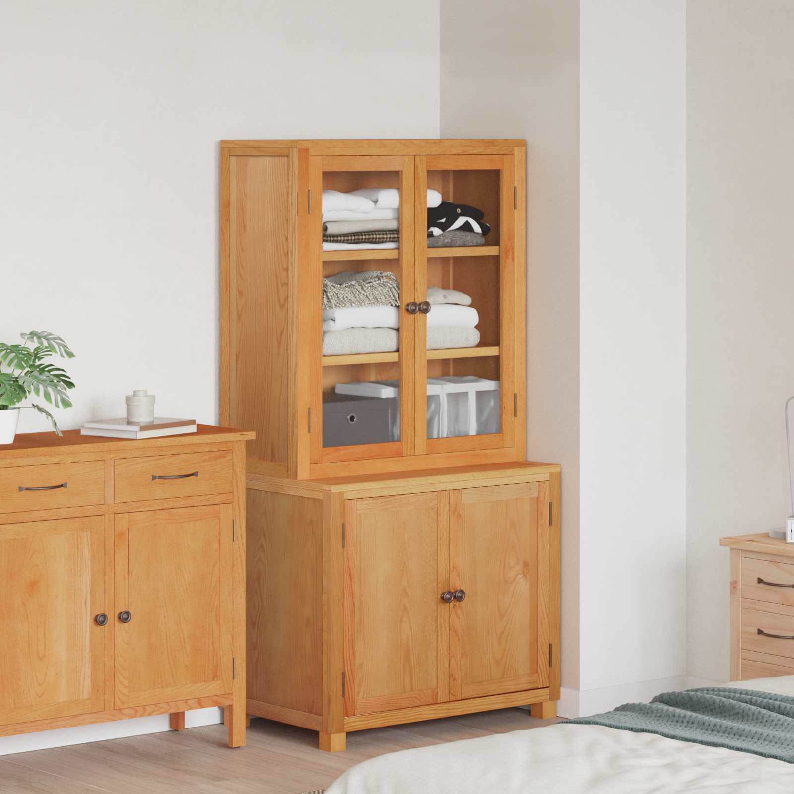 Set de Mobilier pentru Depozitare cu usa Maro Lemn compozit — imaginea 2