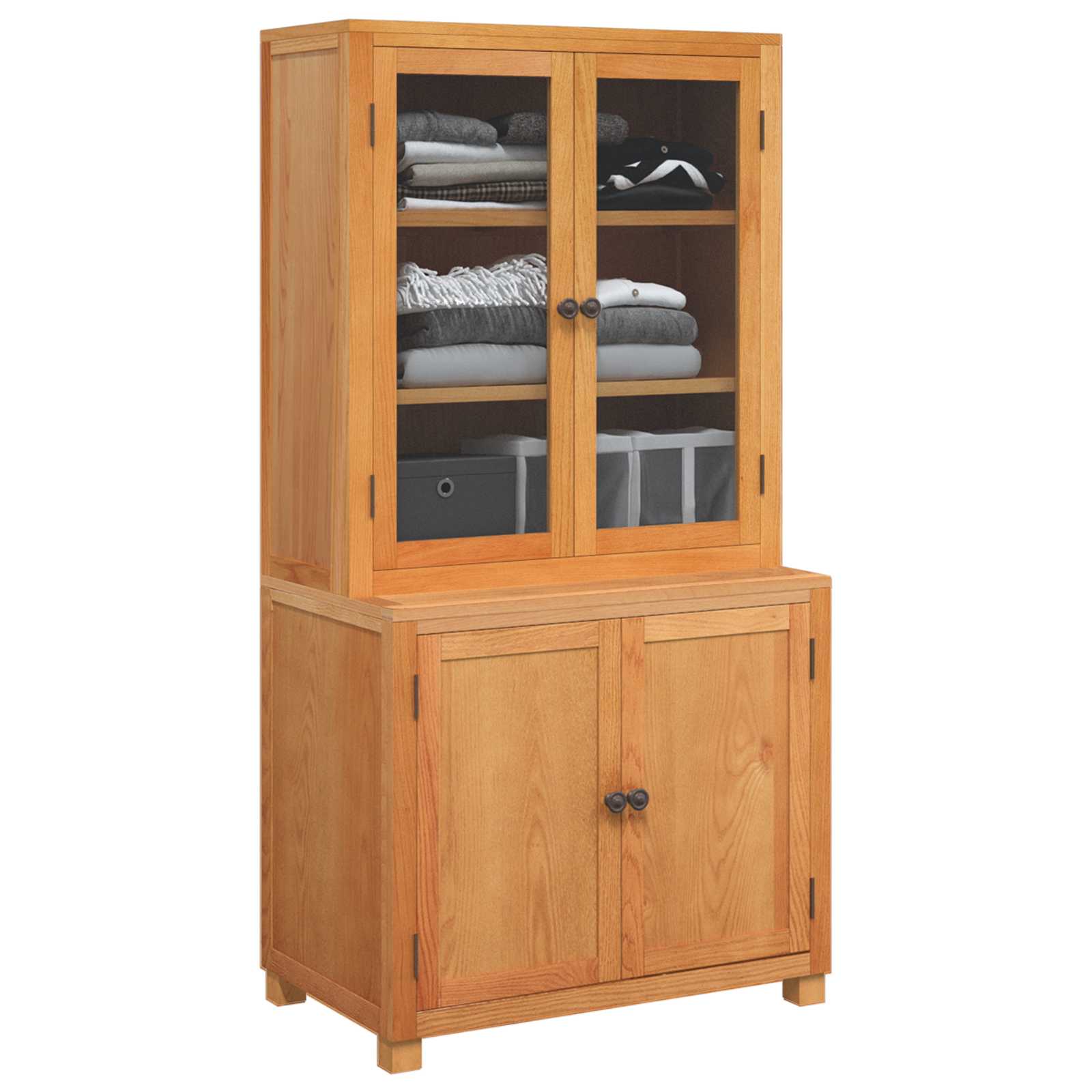 Set de Mobilier pentru Depozitare cu usa Maro Lemn compozit — imaginea 3