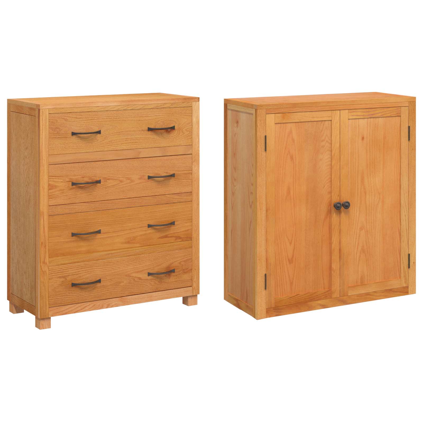 Set de Mobilier pentru Depozitare cu sertar Maro Lemn compozit — imaginea 5