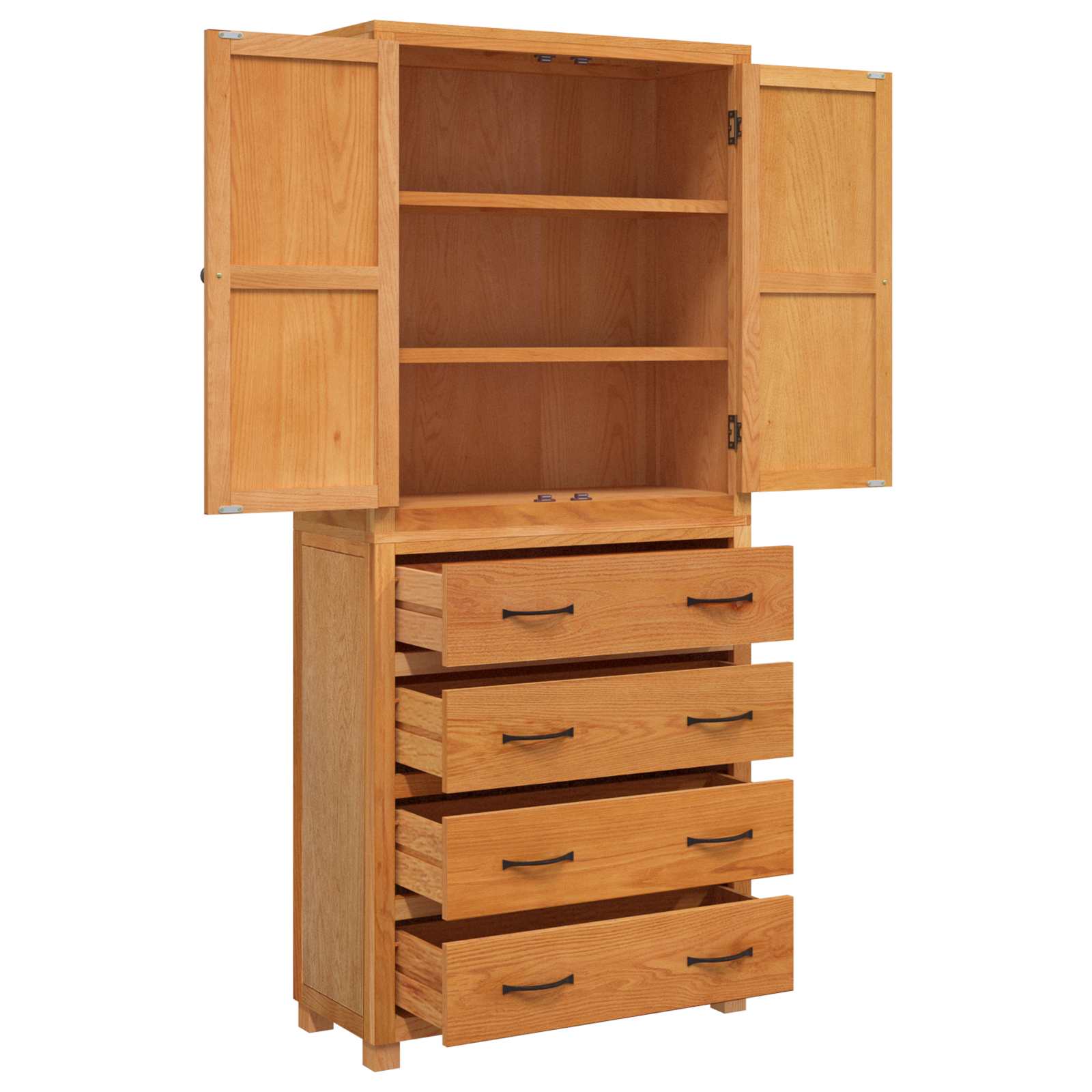 Set de Mobilier pentru Depozitare cu sertar Maro Lemn compozit — imaginea 6