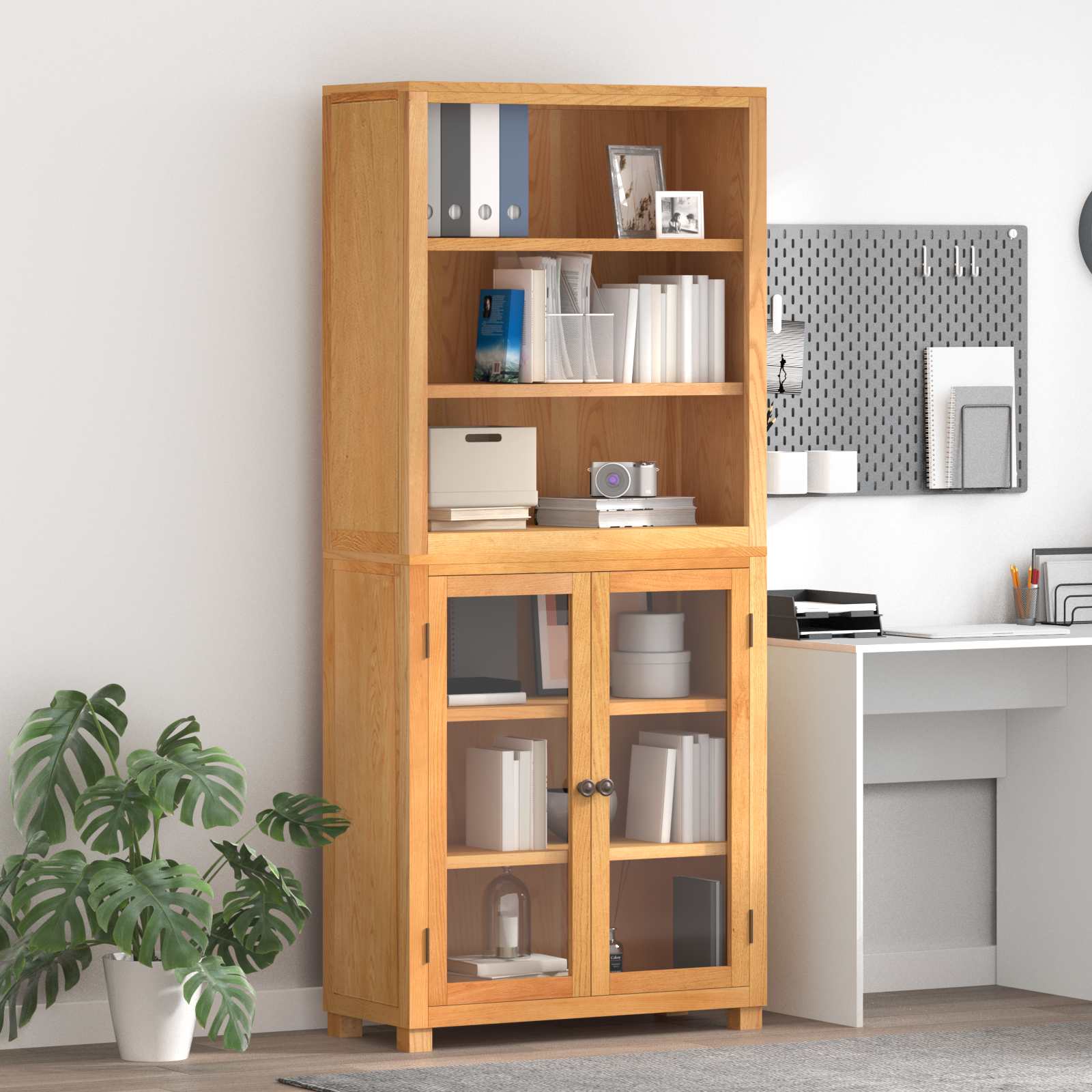 Set de Mobilier pentru Depozitare cu usa Maro Lemn compozit — imaginea 2