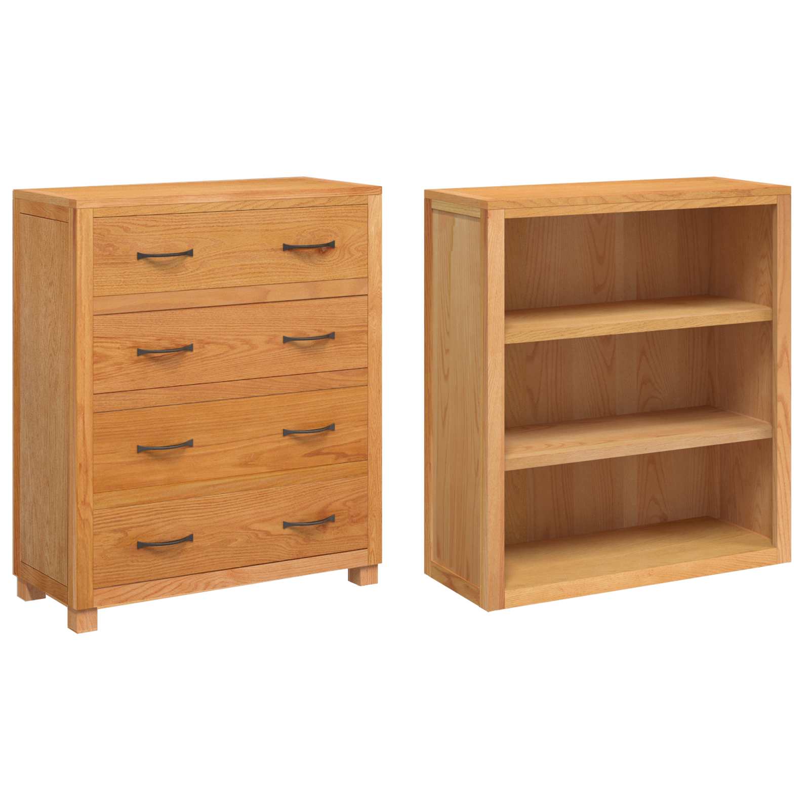 Set de Mobilier pentru Depozitare cu sertar Maro Lemn compozit — imaginea 5