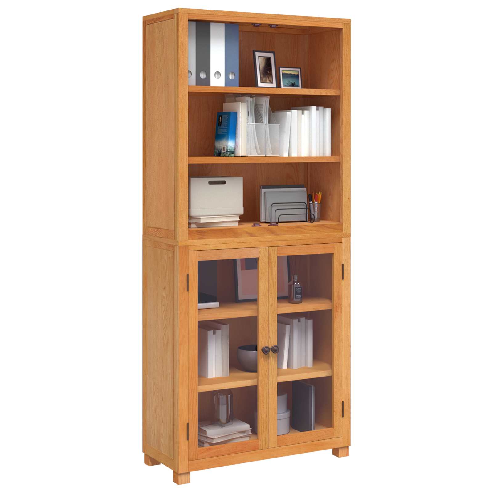 Set de Mobilier pentru Depozitare cu usa Maro Lemn compozit — imaginea 3